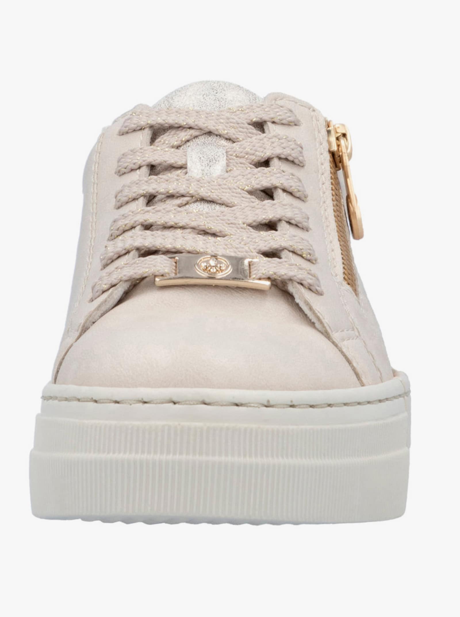 Rieker Sneaker mit seitlichem Reißverschluss - elfenbein