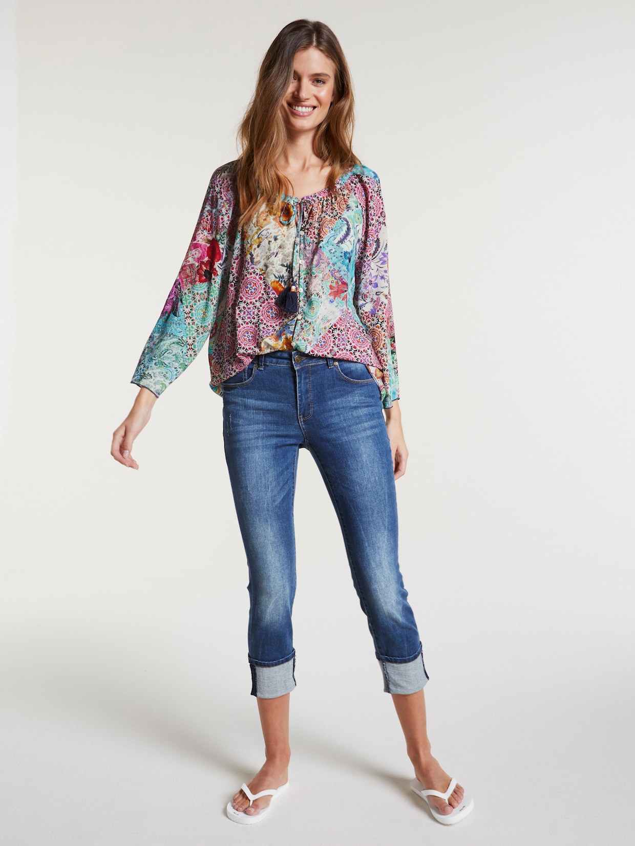 heine Blouse met print - bont