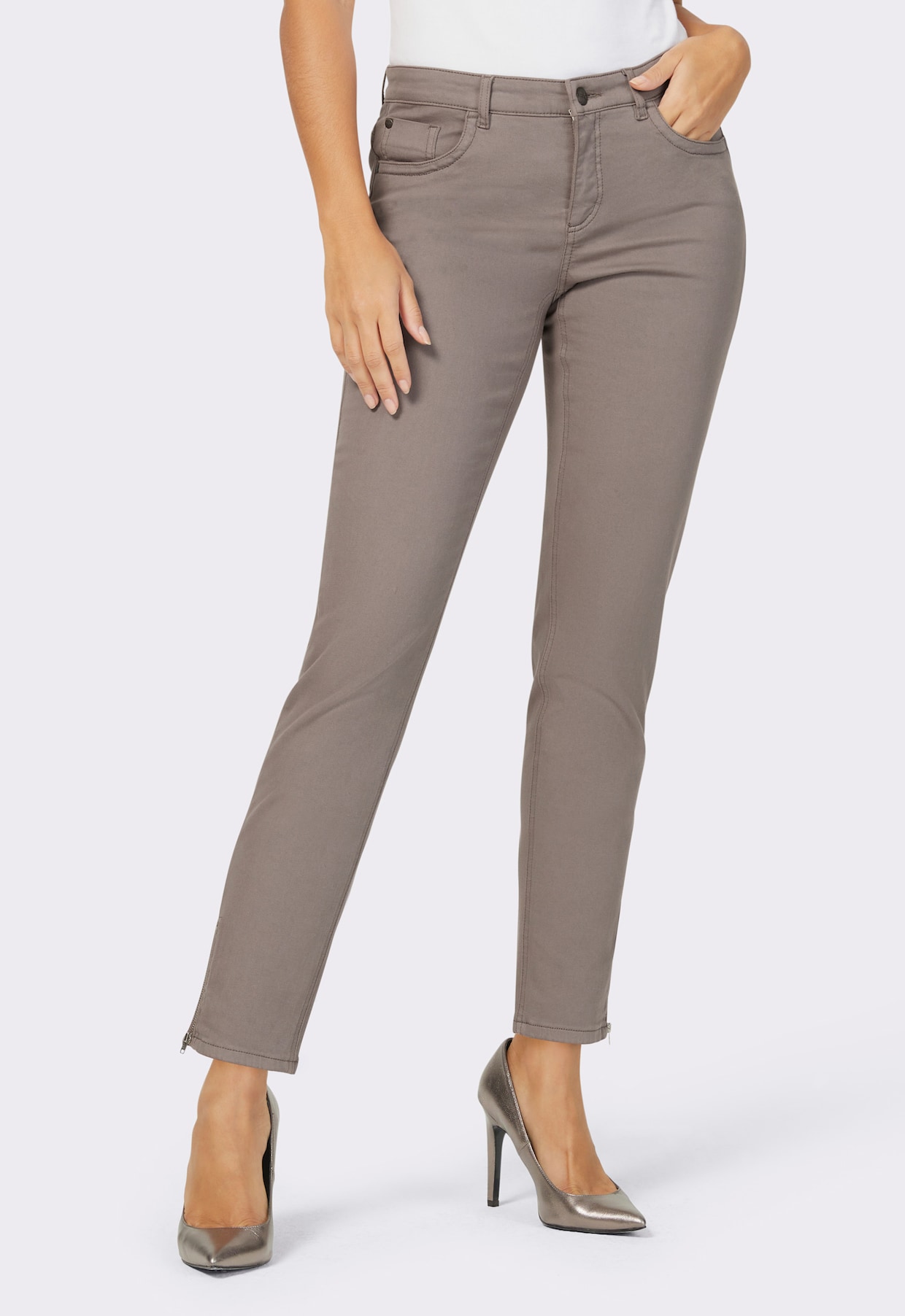 Ascari jeans - donkertaupe