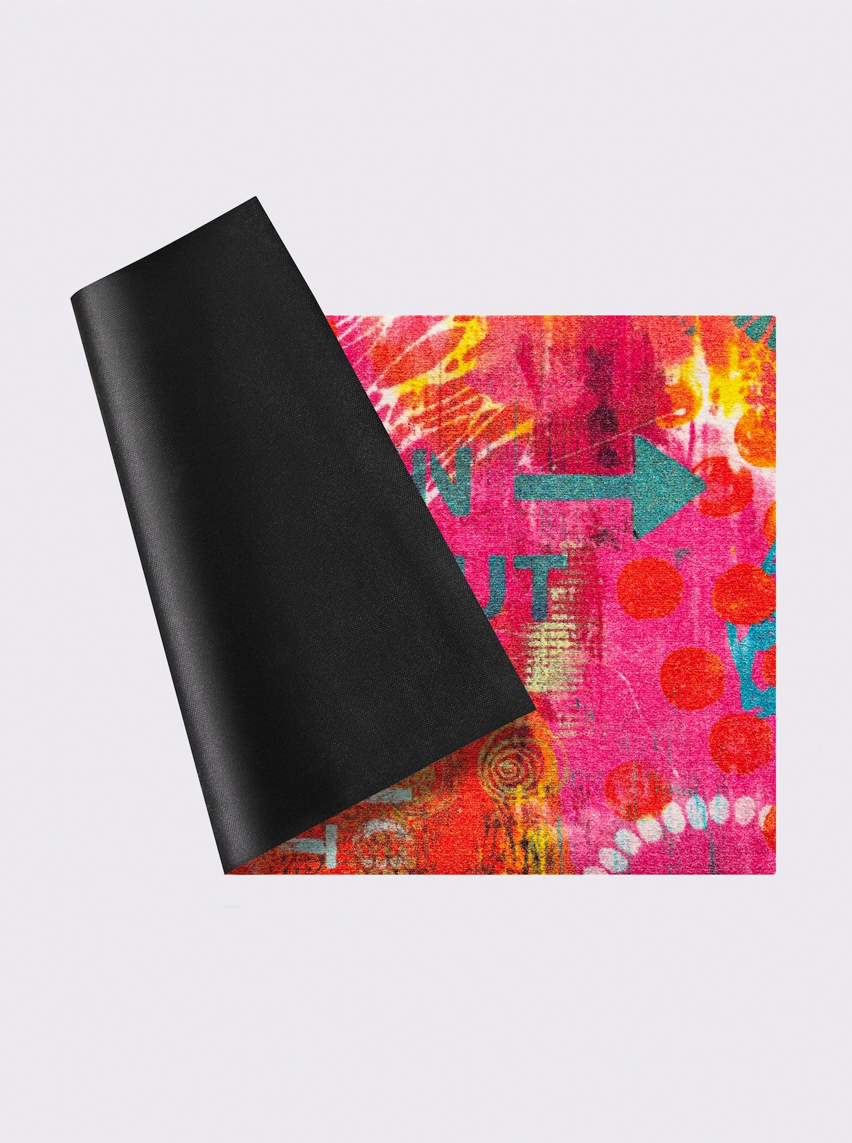 wash+dry by Kleen-Tex Voetmat - pink gedessineerd