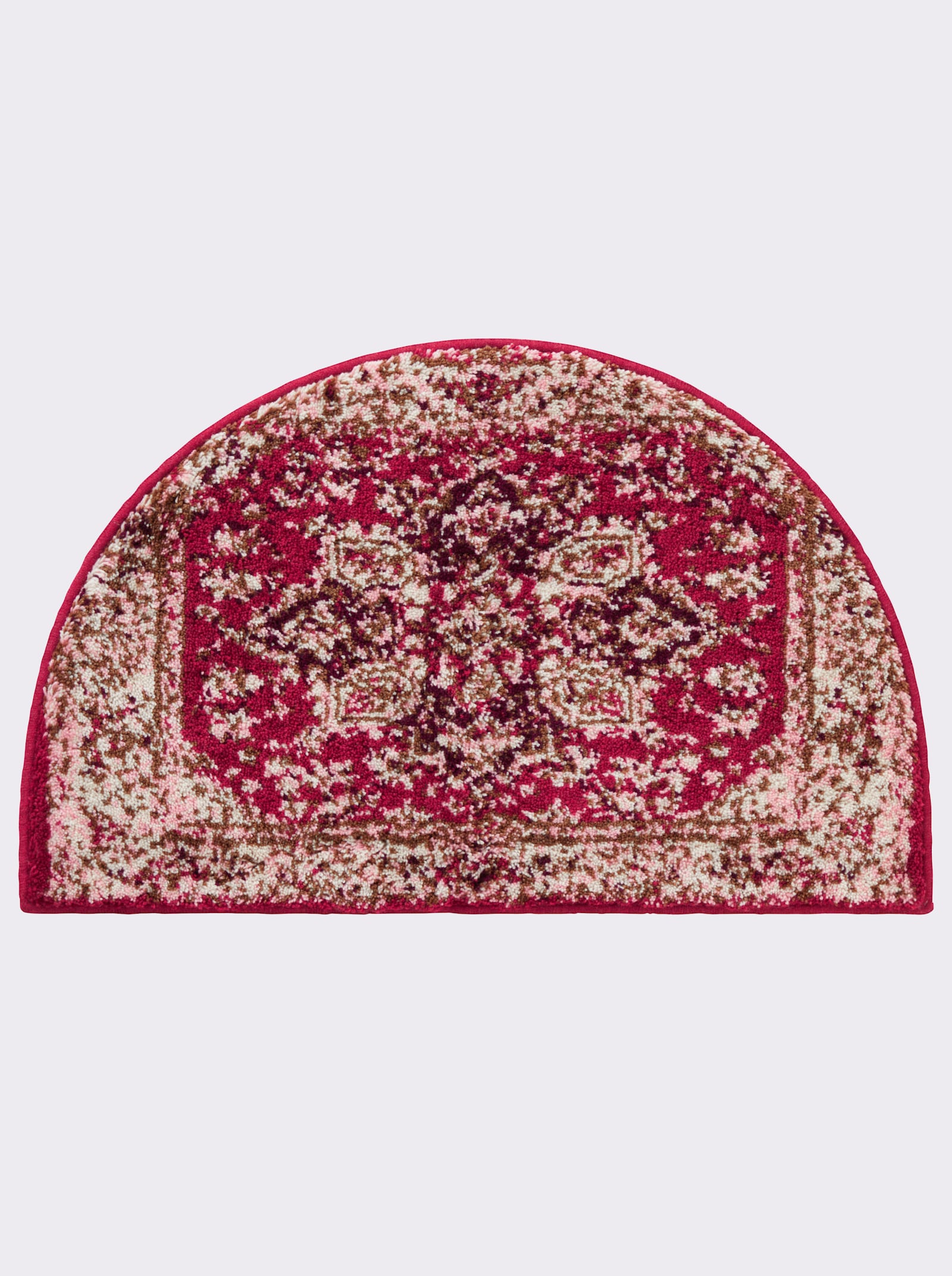 Grund Badematte - bordeaux-gemustert