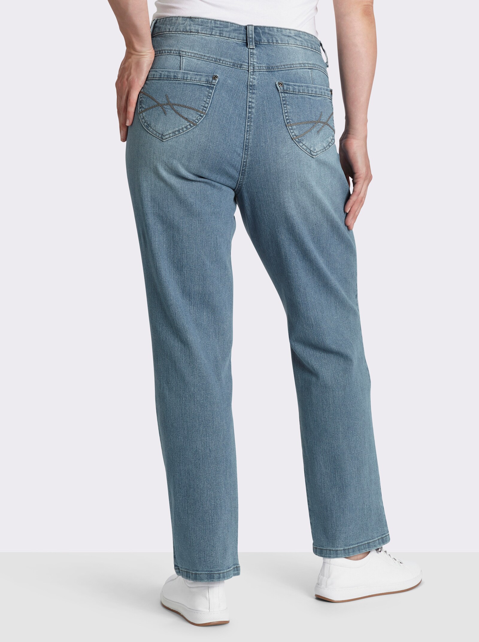 5-Pocket-Jeans mit Hell-Dunkel-Effekt - blue-bleached