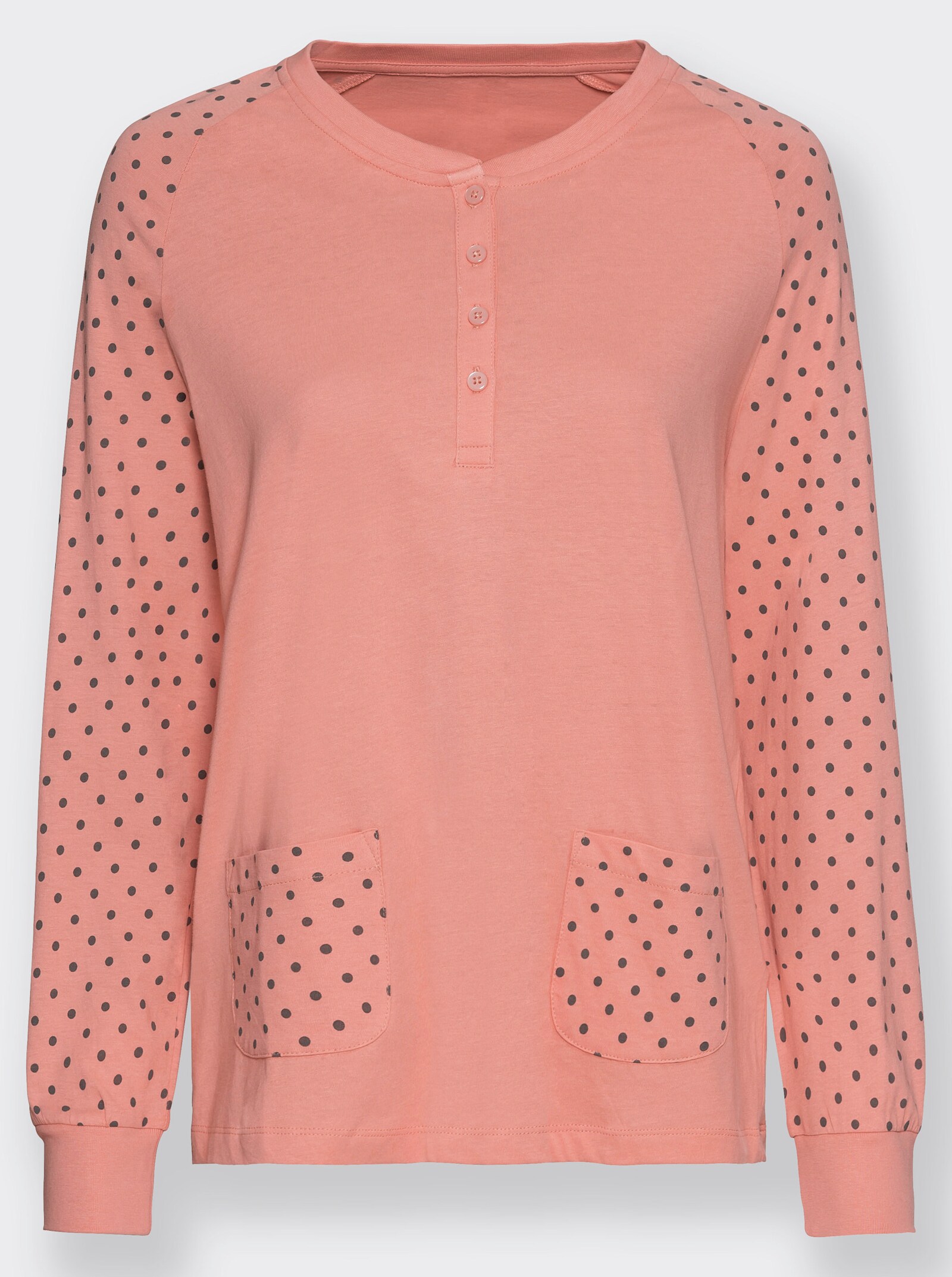 wäschepur Pyžamo s puntíkovaným vzorem - meruňková