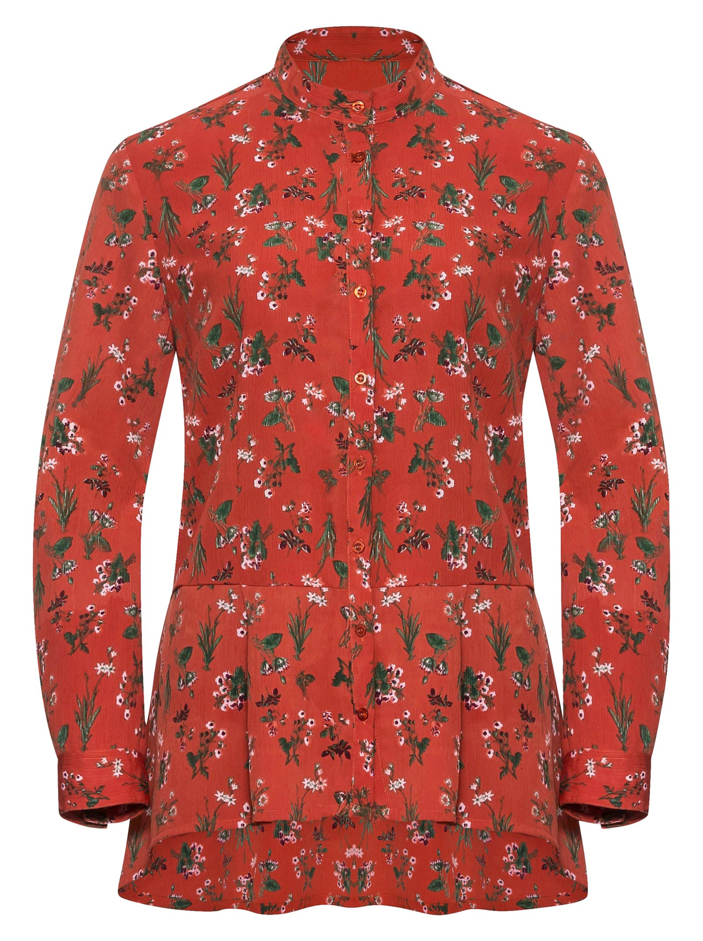 Bluse - rost-bedruckt