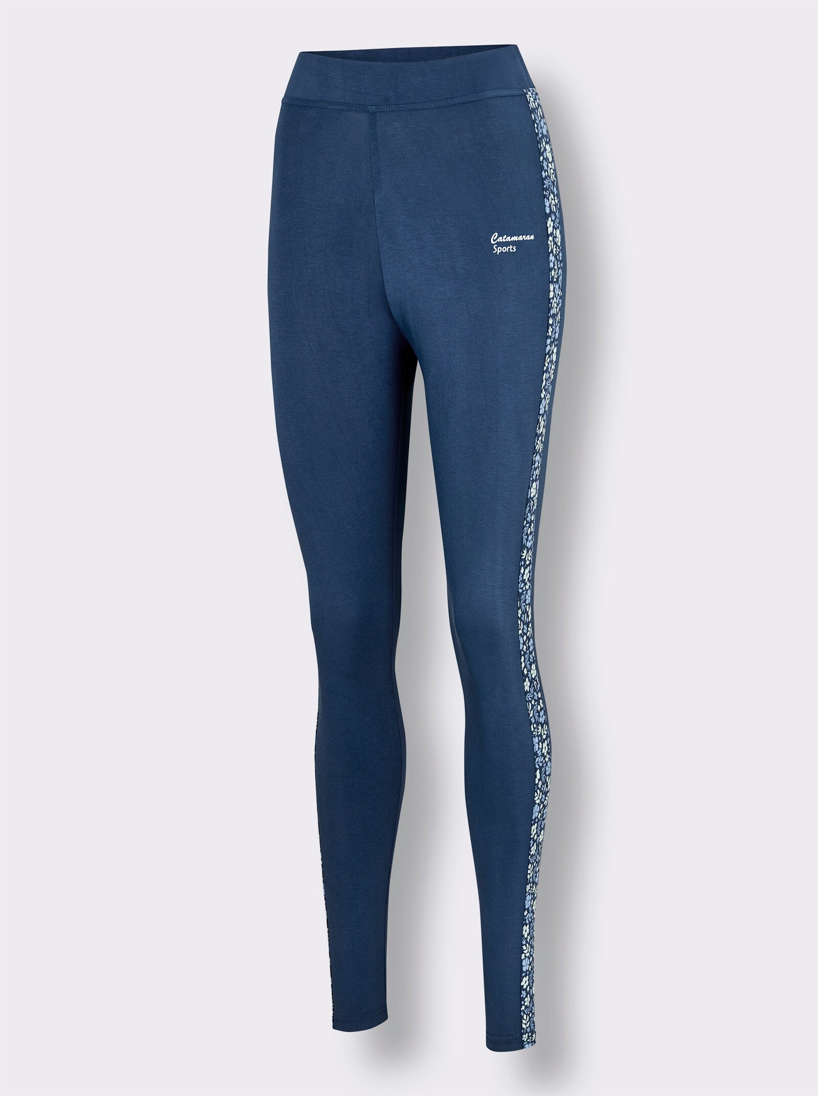 Catamaran Sports Yogaleggings mit Blümchendruck - dunkelblau