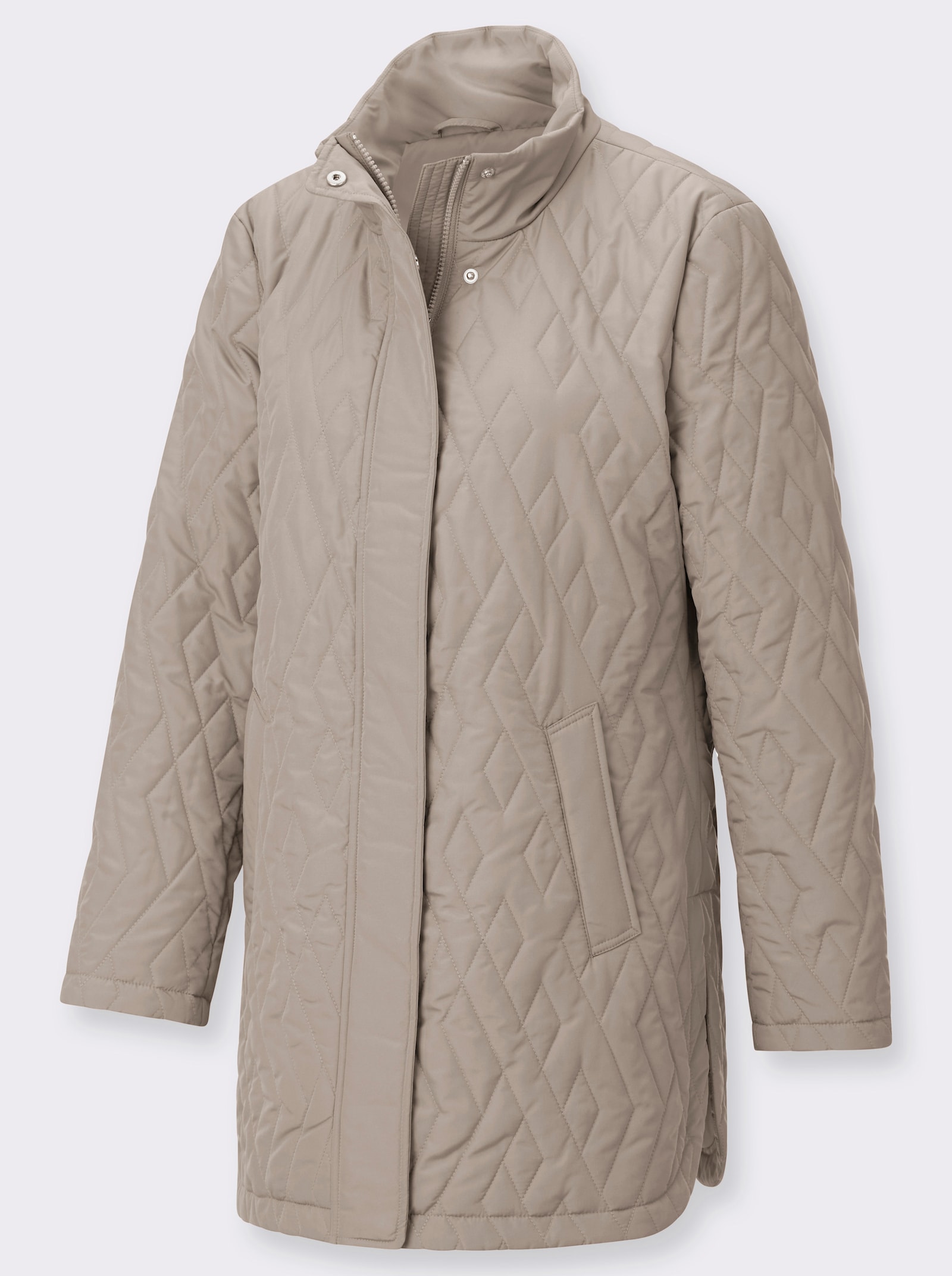 Steppjacke mit Seitenschlitzen - sesam