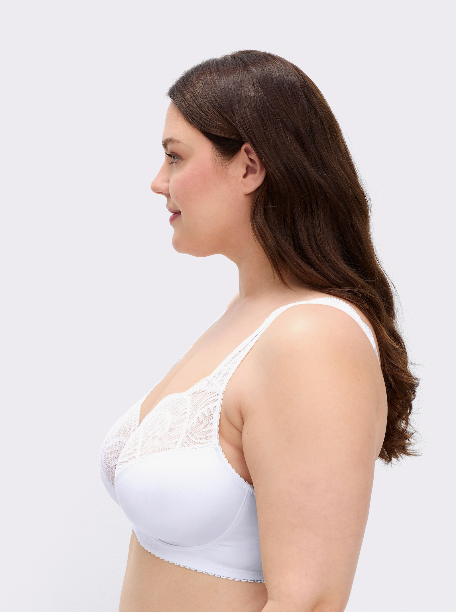 wäschepur BH ohne Bügel - weiß
