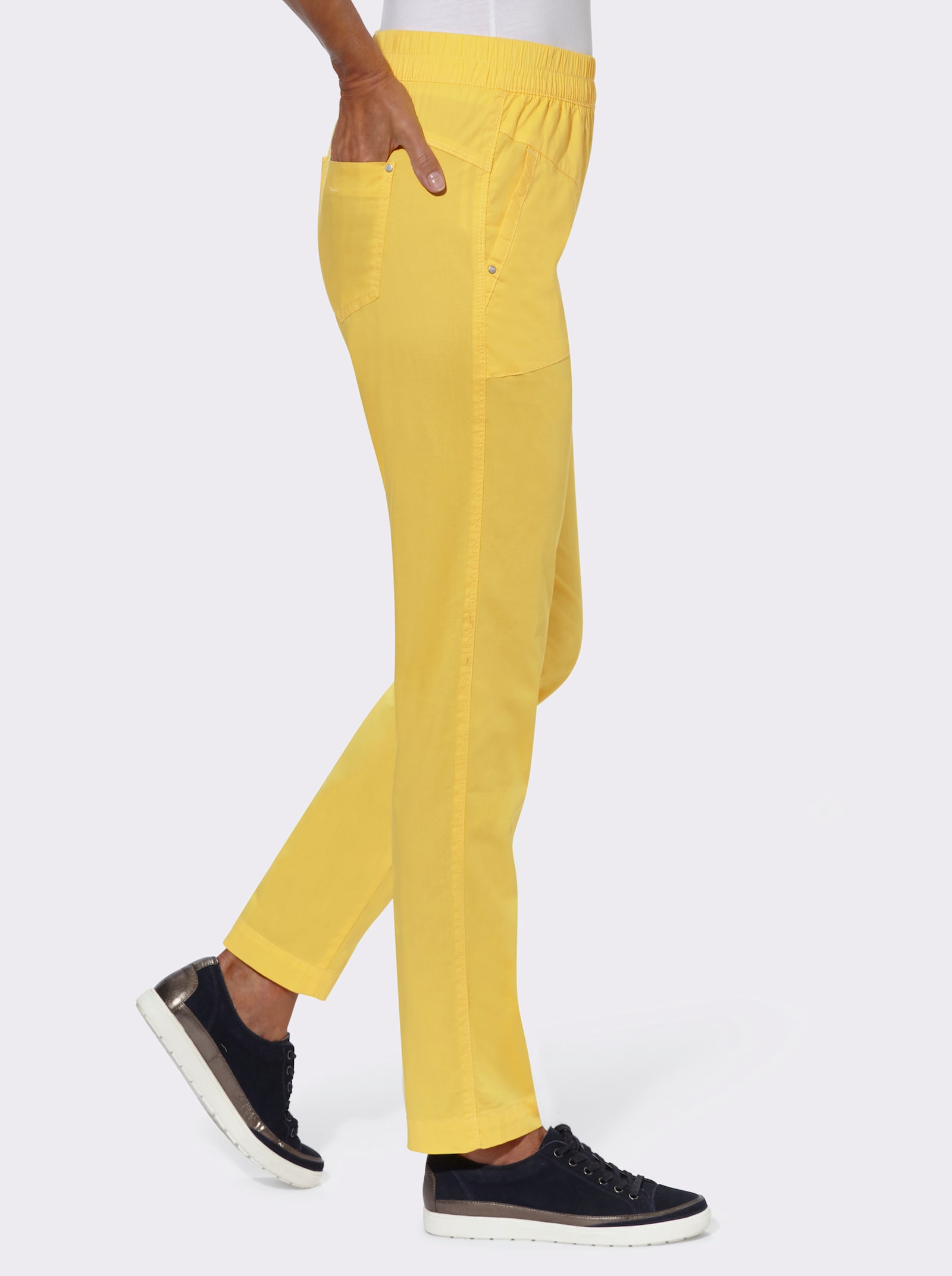 Hose mit Nietenverzierung - sonnengelb