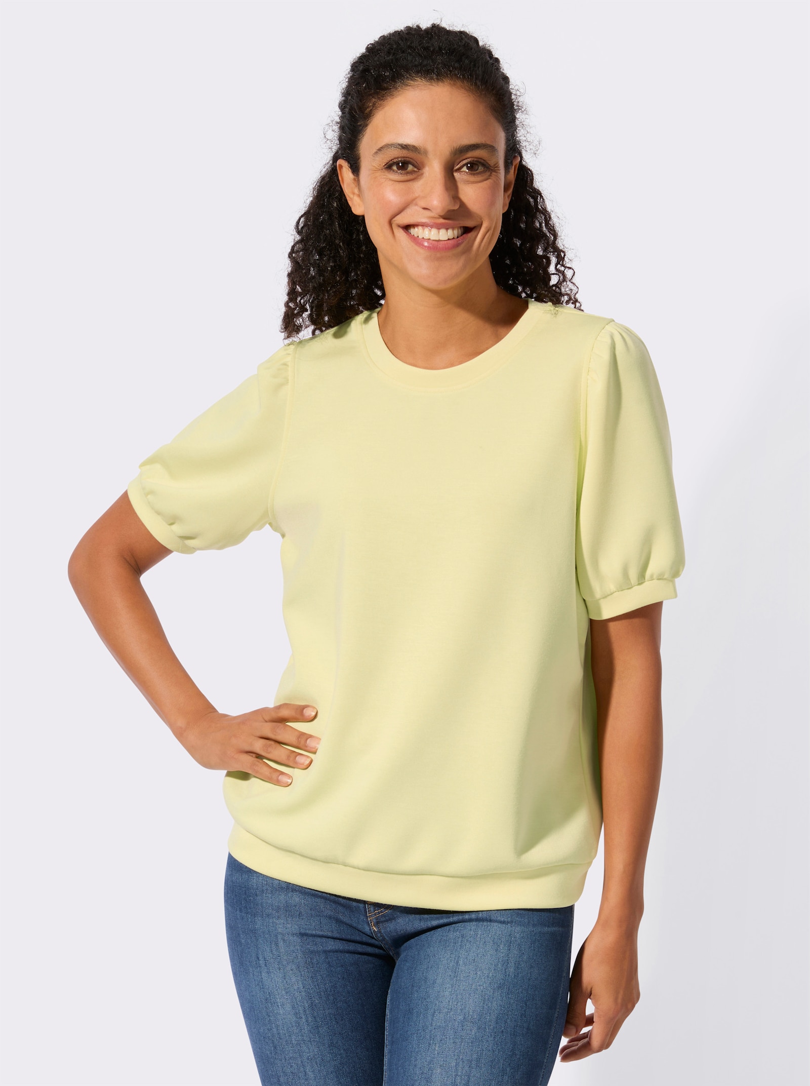 Kurzarmshirt - zitrone