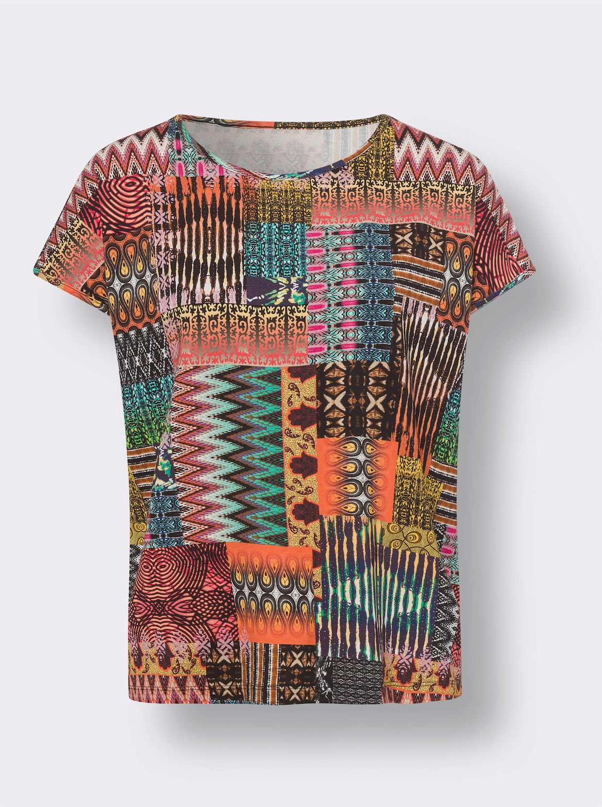 heine Shirt met print - terra/rood bedrukt