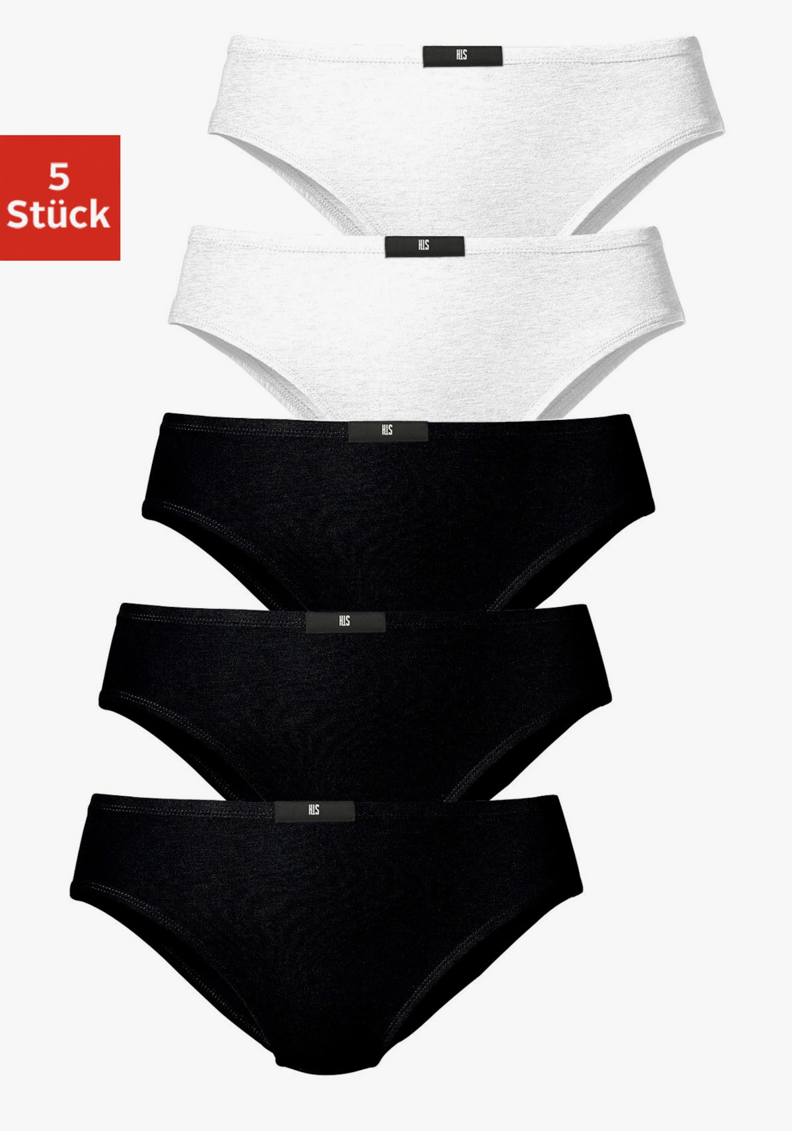 H.I.S Slip - zwart, wit