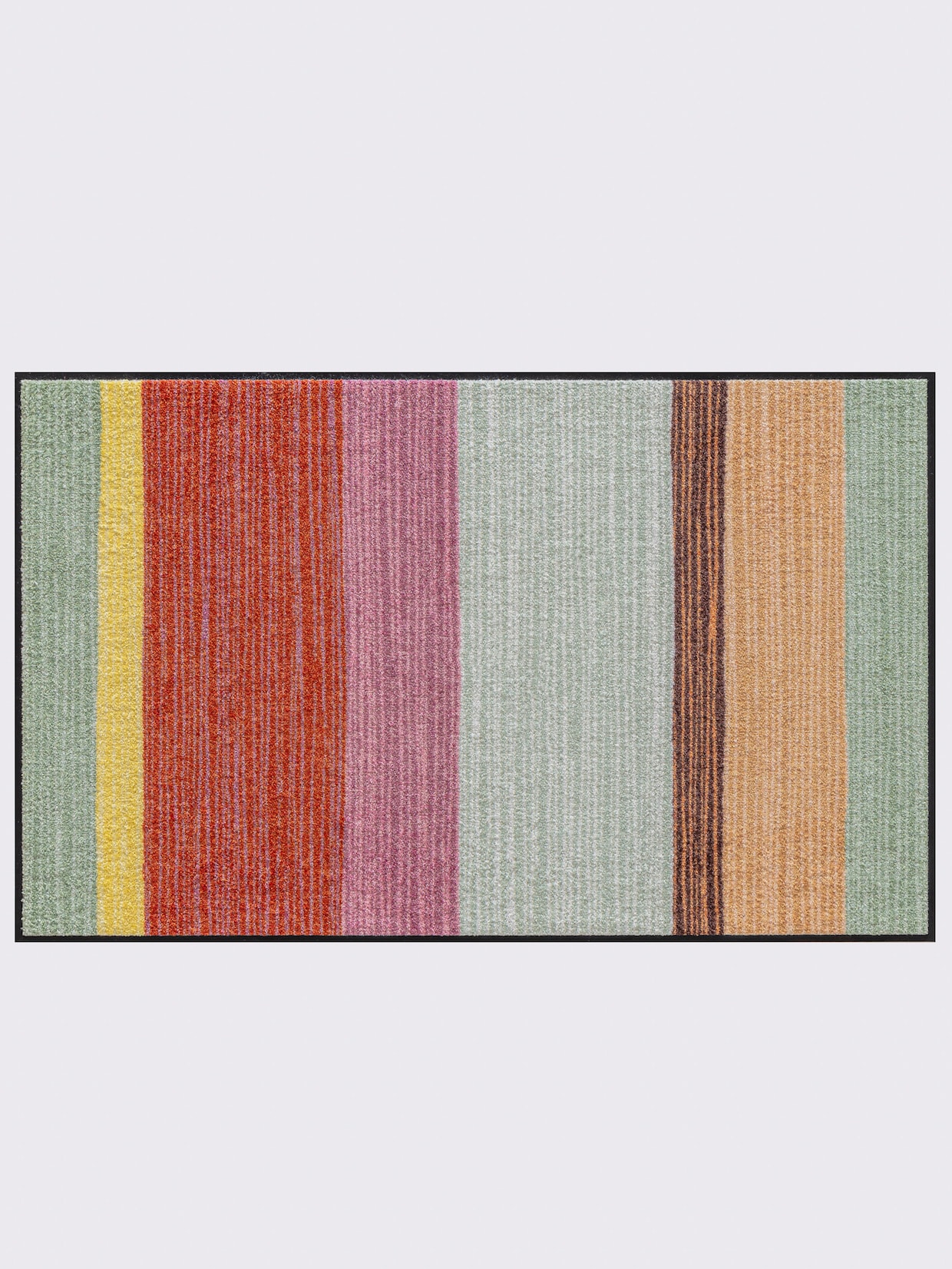 Salonloewe Voetmat - rood/groen gedessineerd
