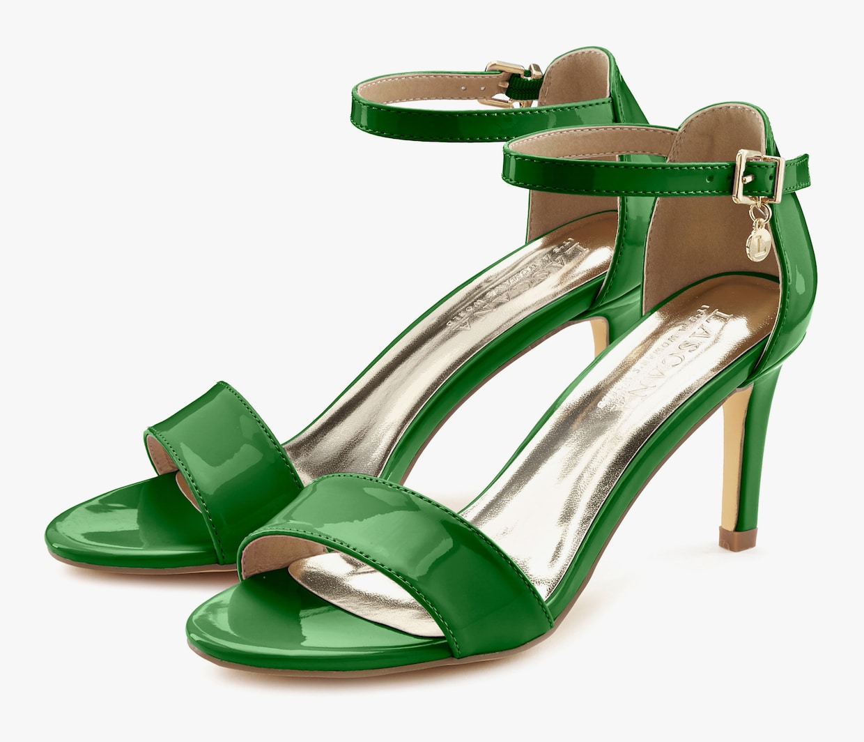 LASCANA High-Heel-Sandalette - grün