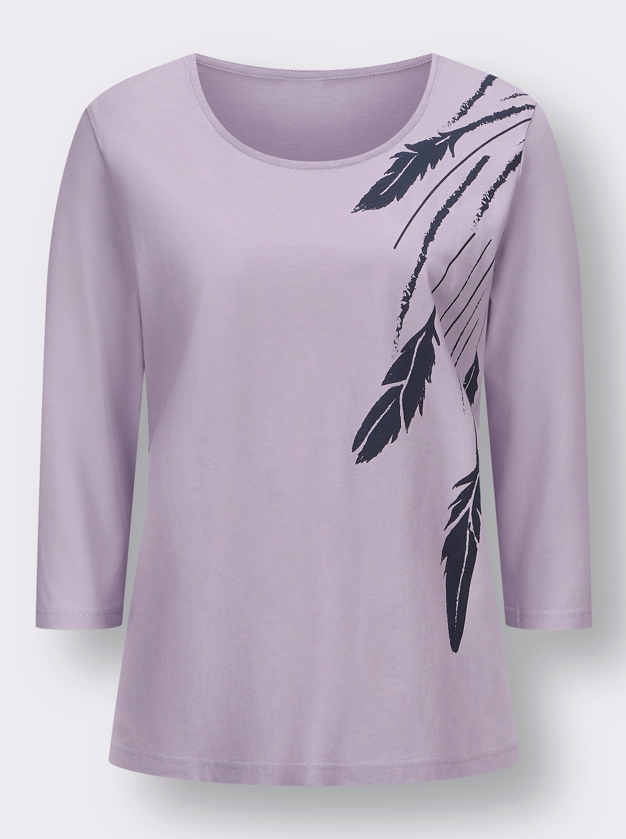 Shirt met 3/4-mouw - lila