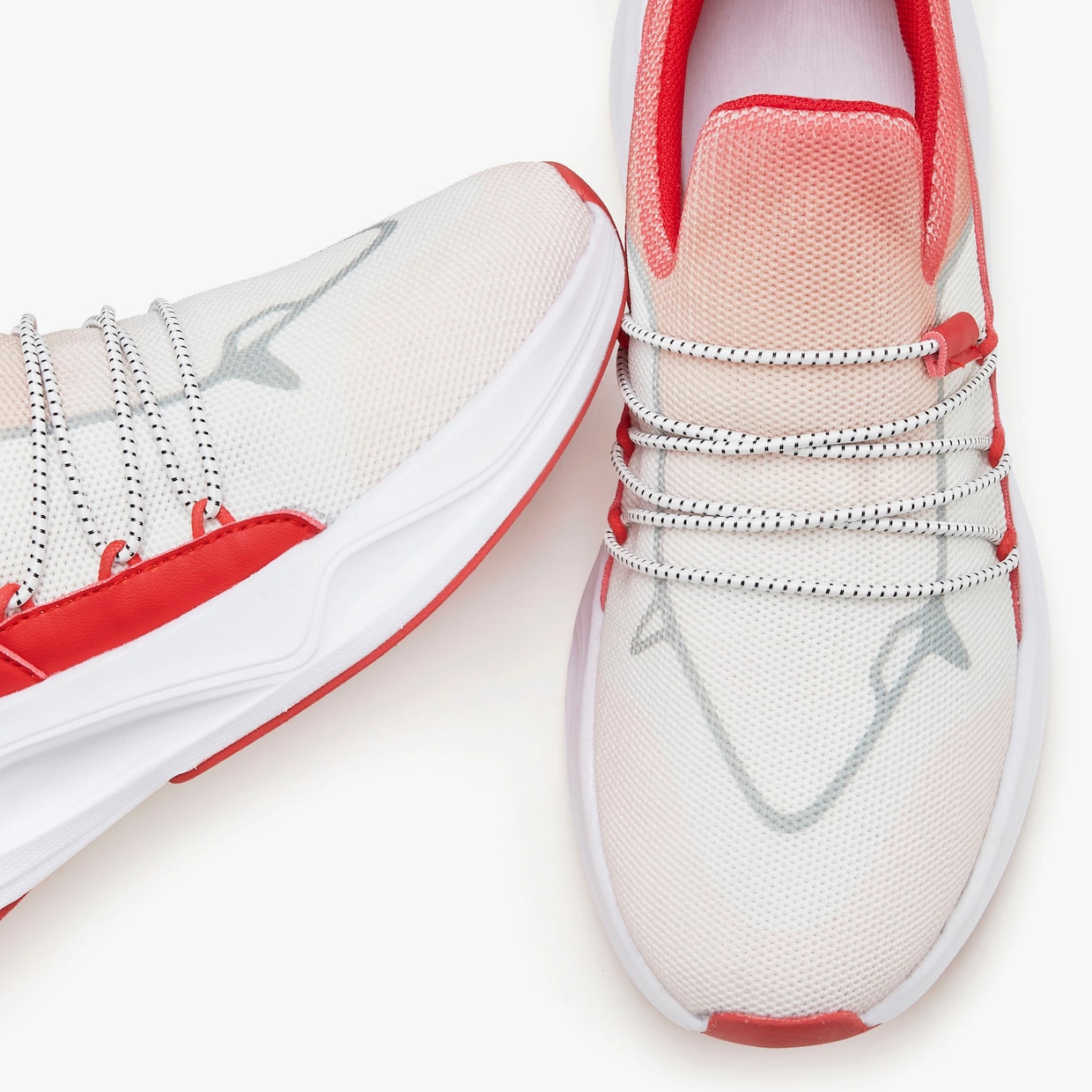 Sneaker - wit/rood