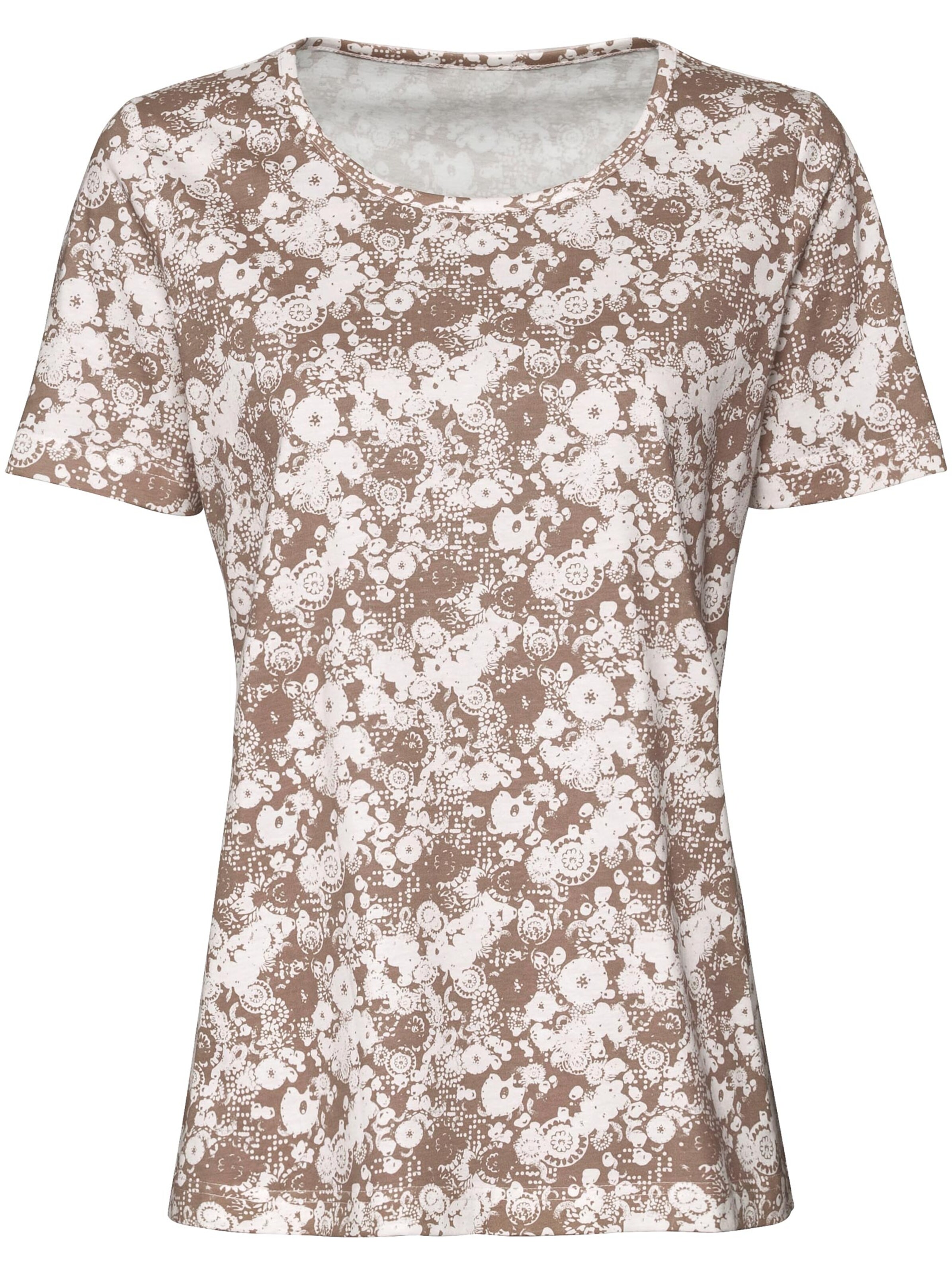 Shirt - taupe-bedruckt