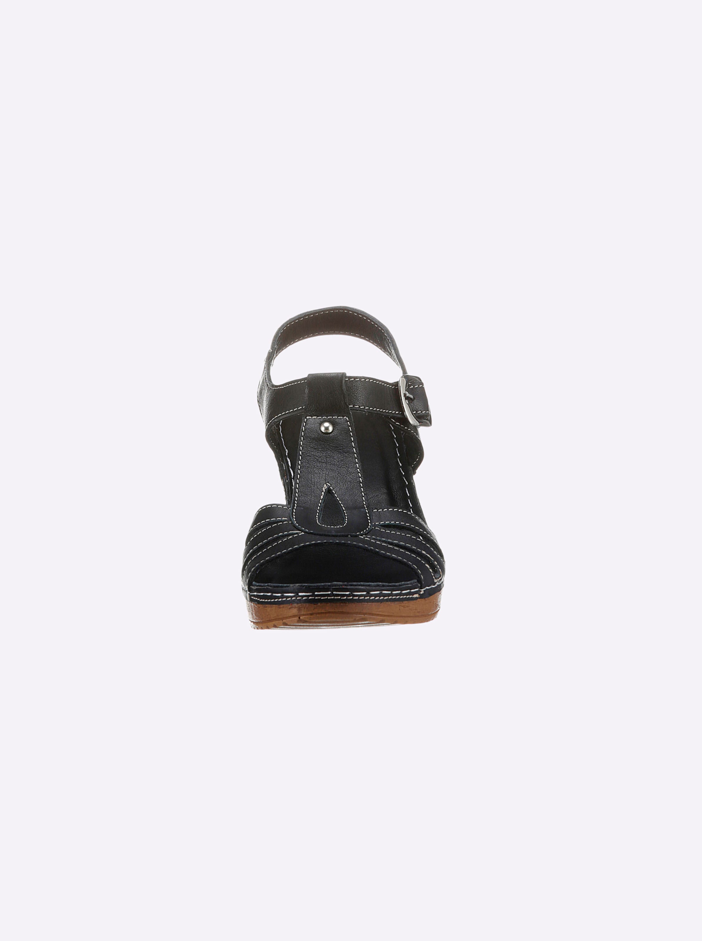 Wund und günstig Kaufen-Sandalette in schwarz von Andrea Conti. Sandalette in schwarz von Andrea Conti <![CDATA[Sie möchten im Sommer auf Wolken laufen? Dann ist die Sandalette von Andrea Conti mit wunderbar weicher Trittdämpfung genau der richtige Schuh für Sie. Obermaterial