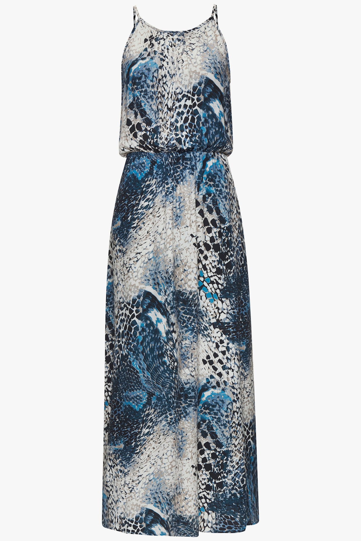 LASCANA Maxi-jurk - blauw bedrukt