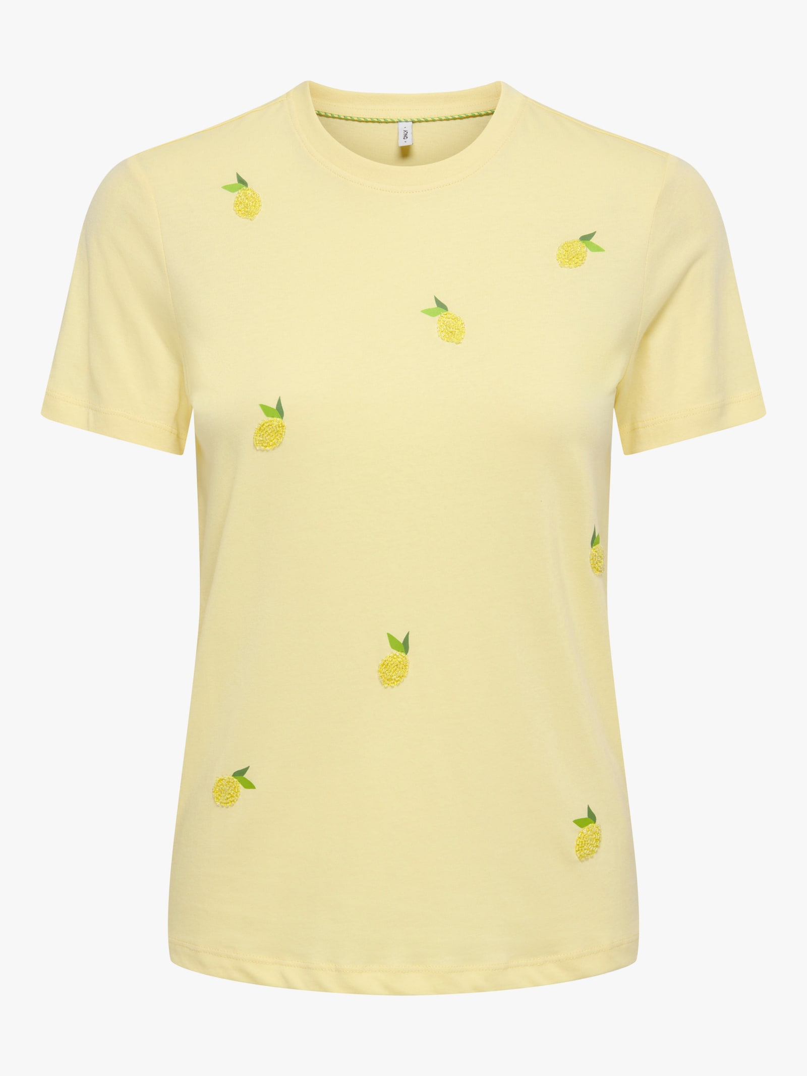 ONLY CARMAKOMA Kurzarmshirt - sunlight aop:lemon