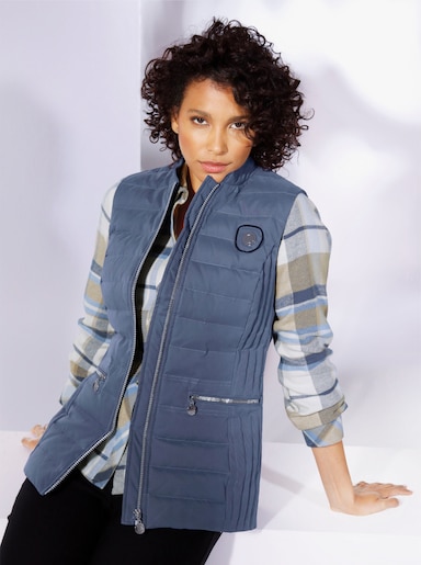 CREATION L PREMIUM Gilet en duvet - bleu fumée