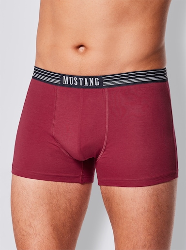 Mustang Broek - marine + wit + rood