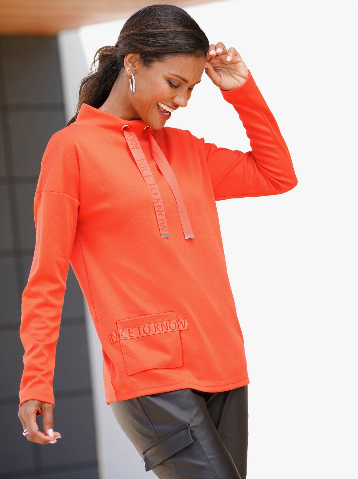 Sweatshirt - orange