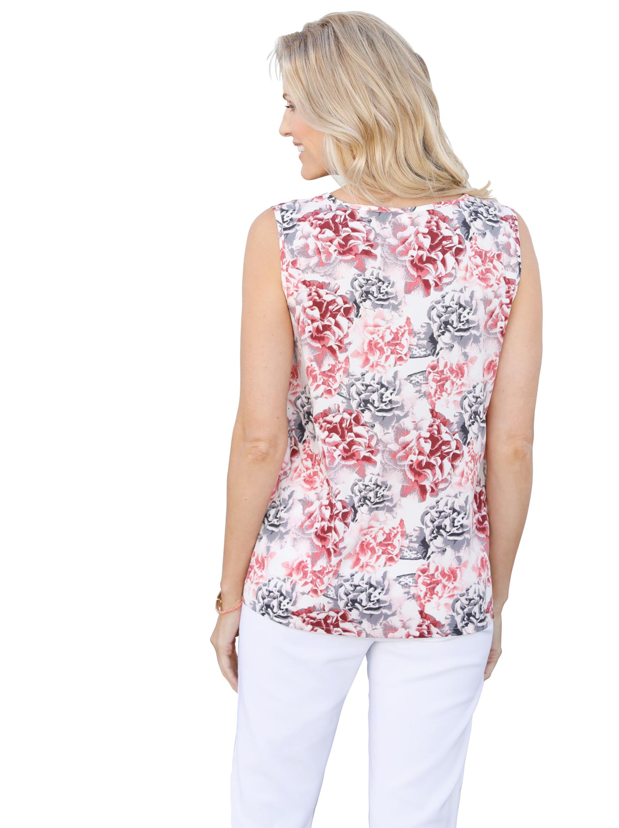 Shirttop - rosé-gemustert