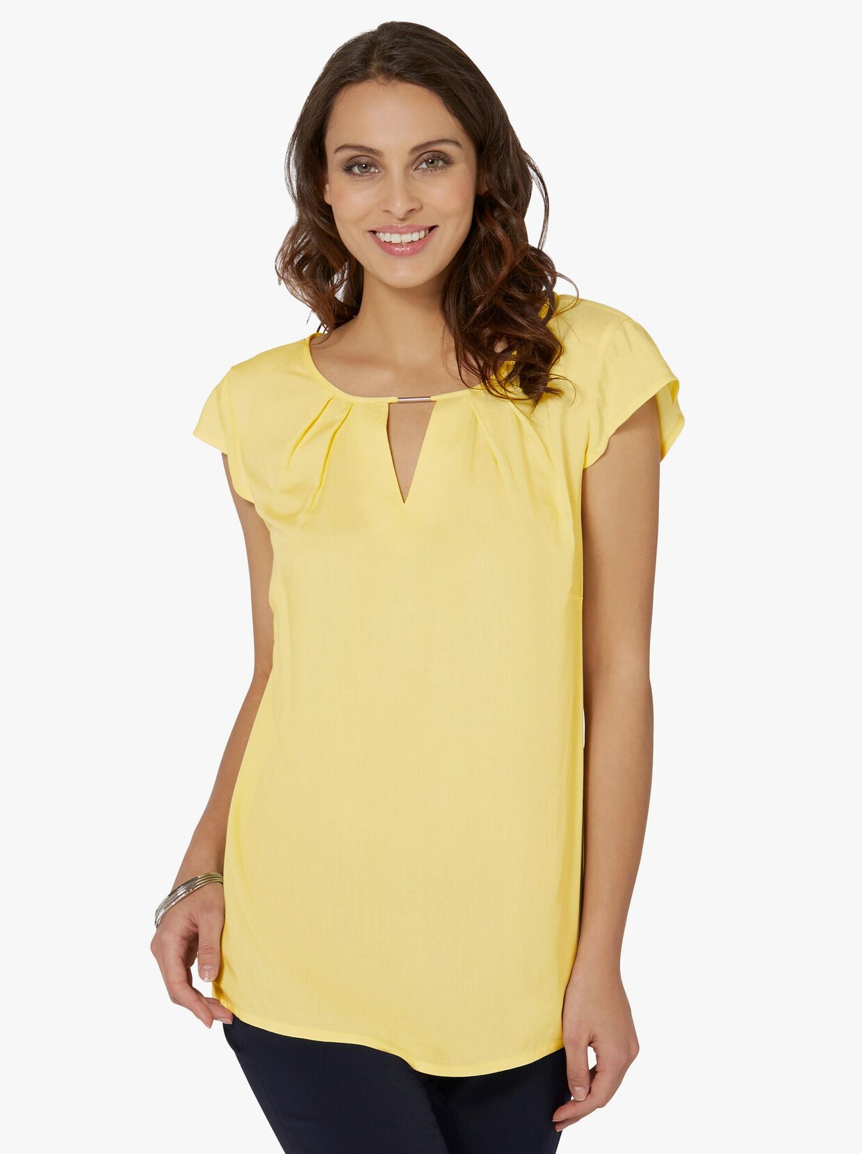 Comfortabele blouse - citroen