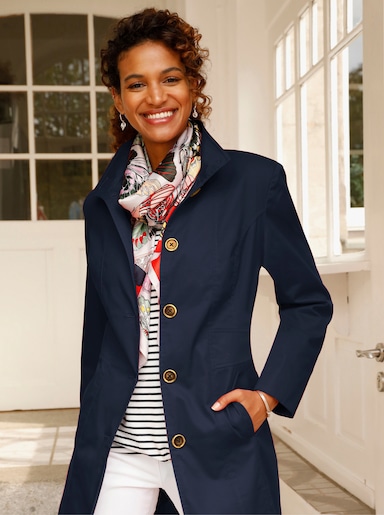 Jacke mit variablem Kragen - marine