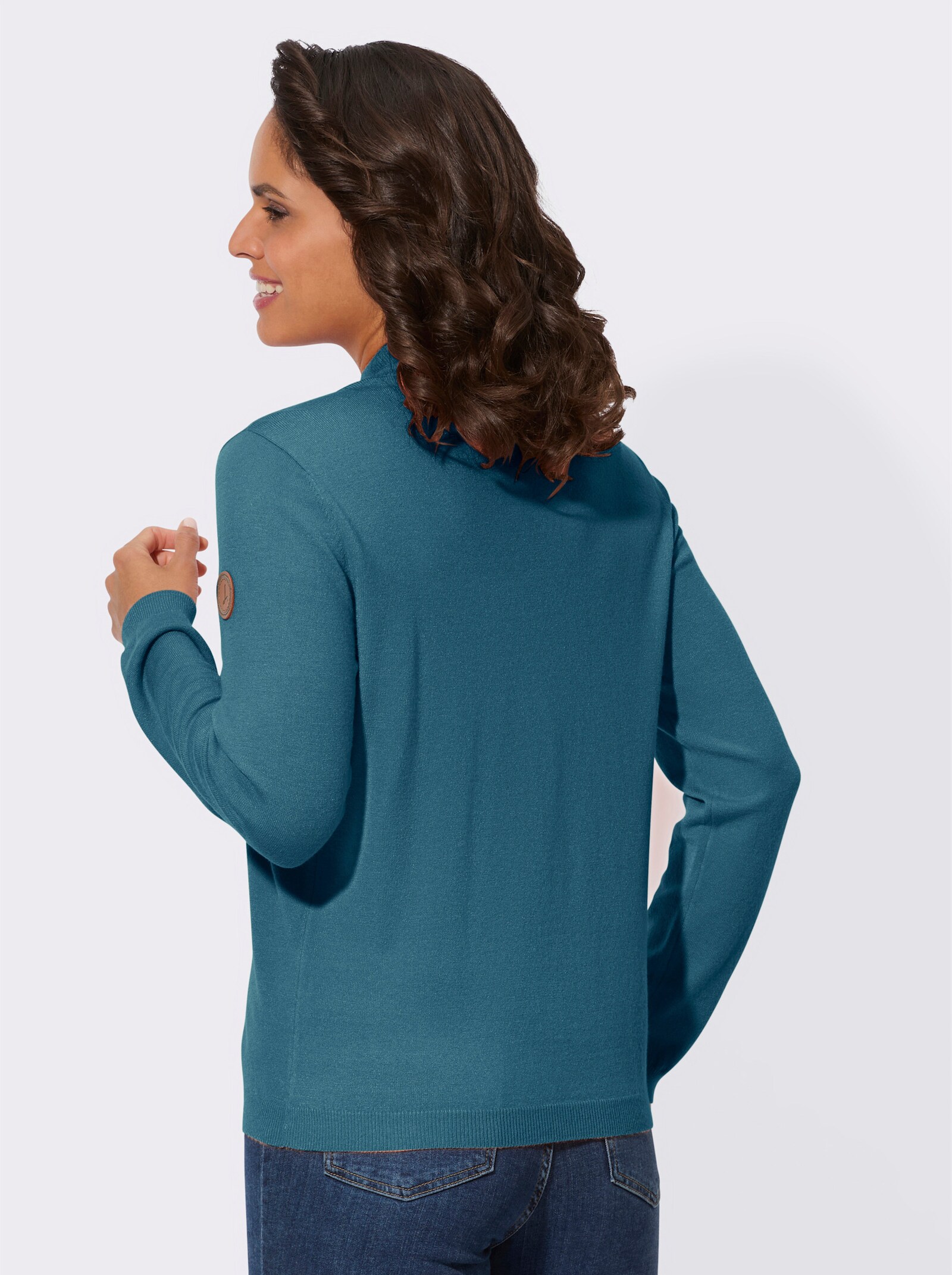 Stehkragenpullover aus Viskose-Qualität - topas