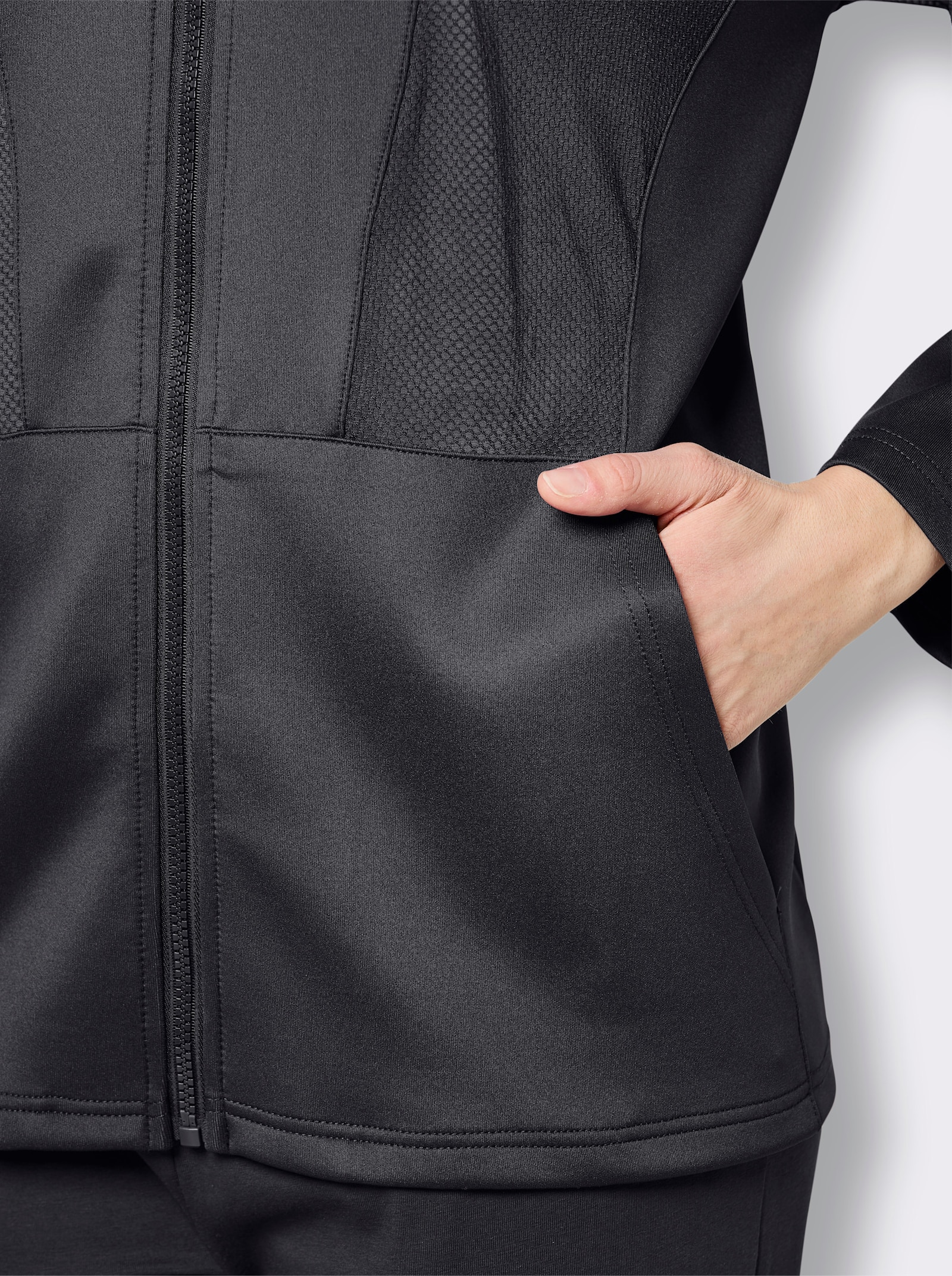 Catamaran Sports Funktionsjacke Mesh-Besätzen - schwarz