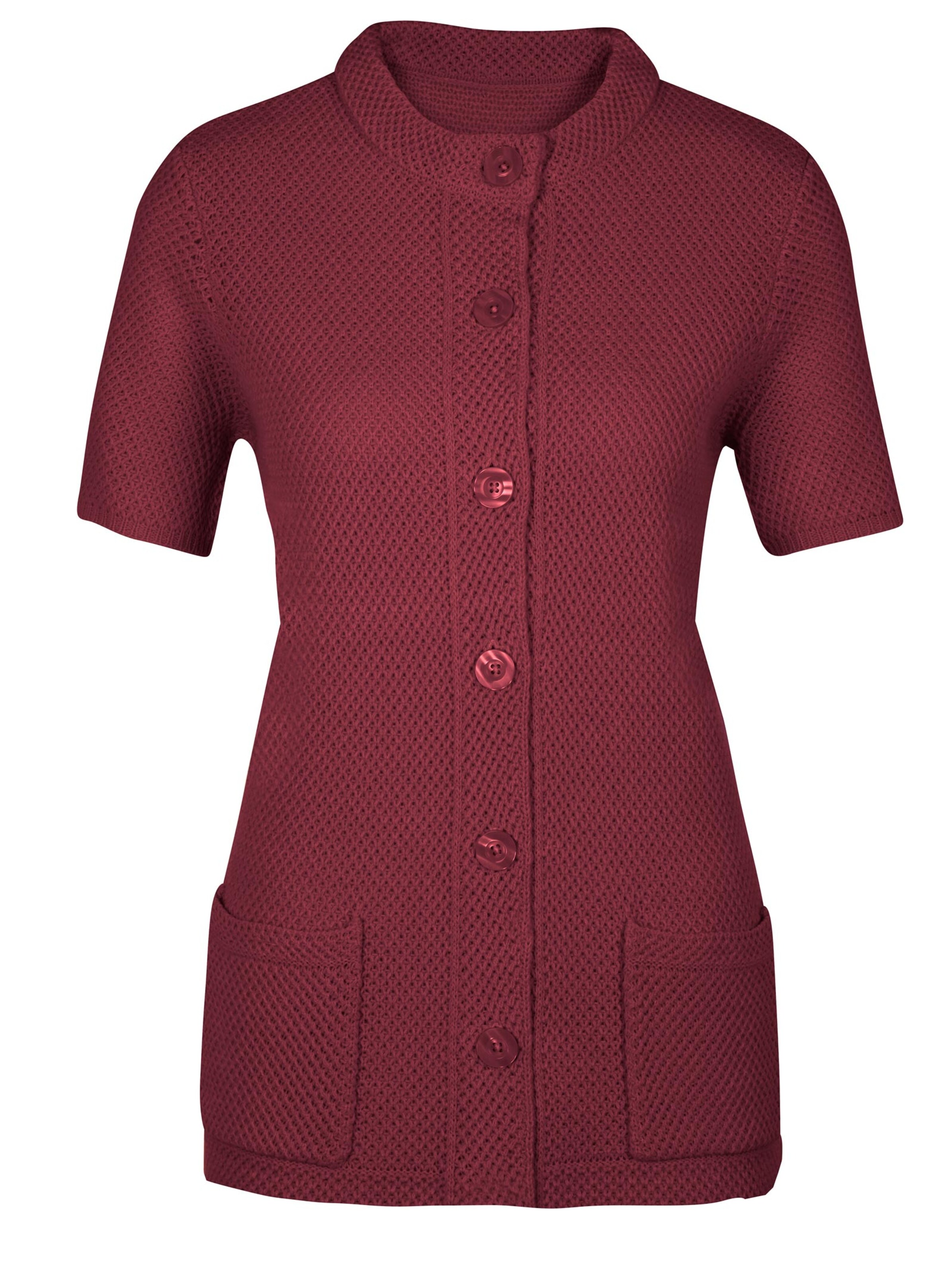 Strickjacke - bordeaux