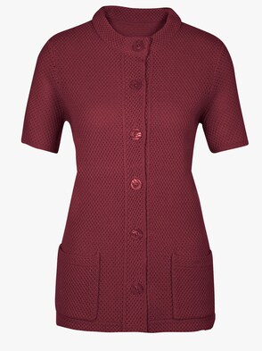 Strickjacke - bordeaux