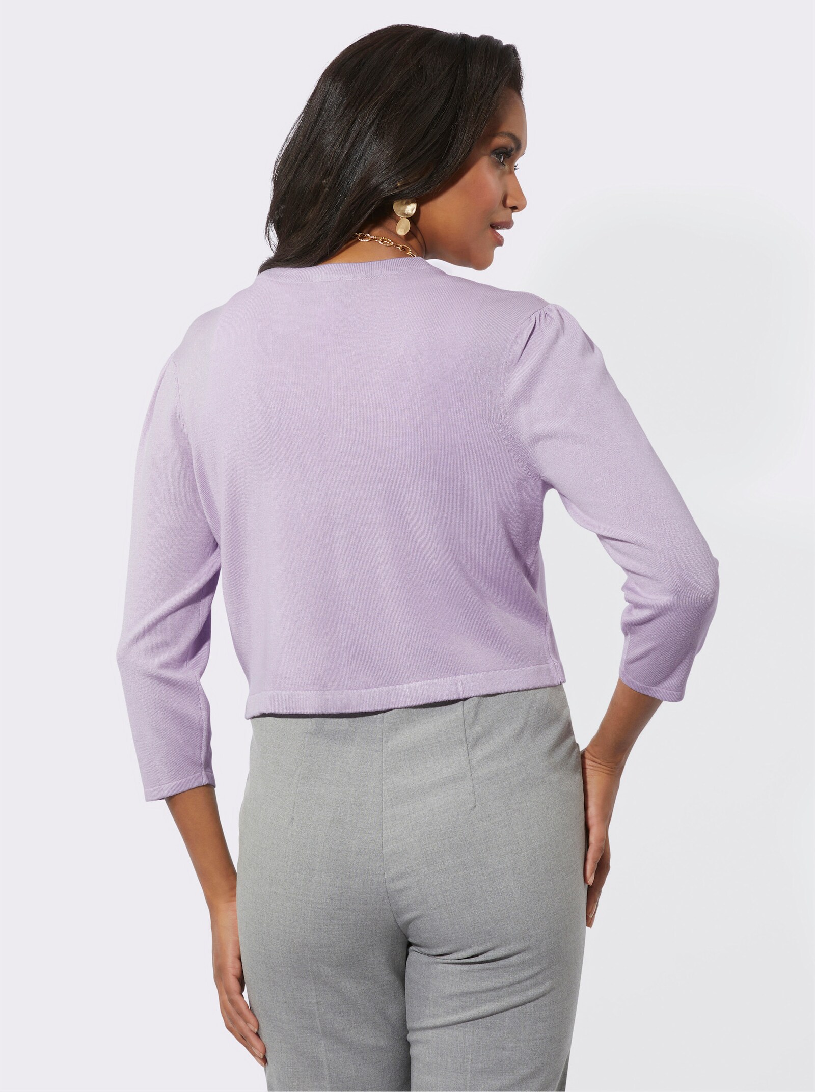 Bolero in Feinstrick-Qualität - flieder