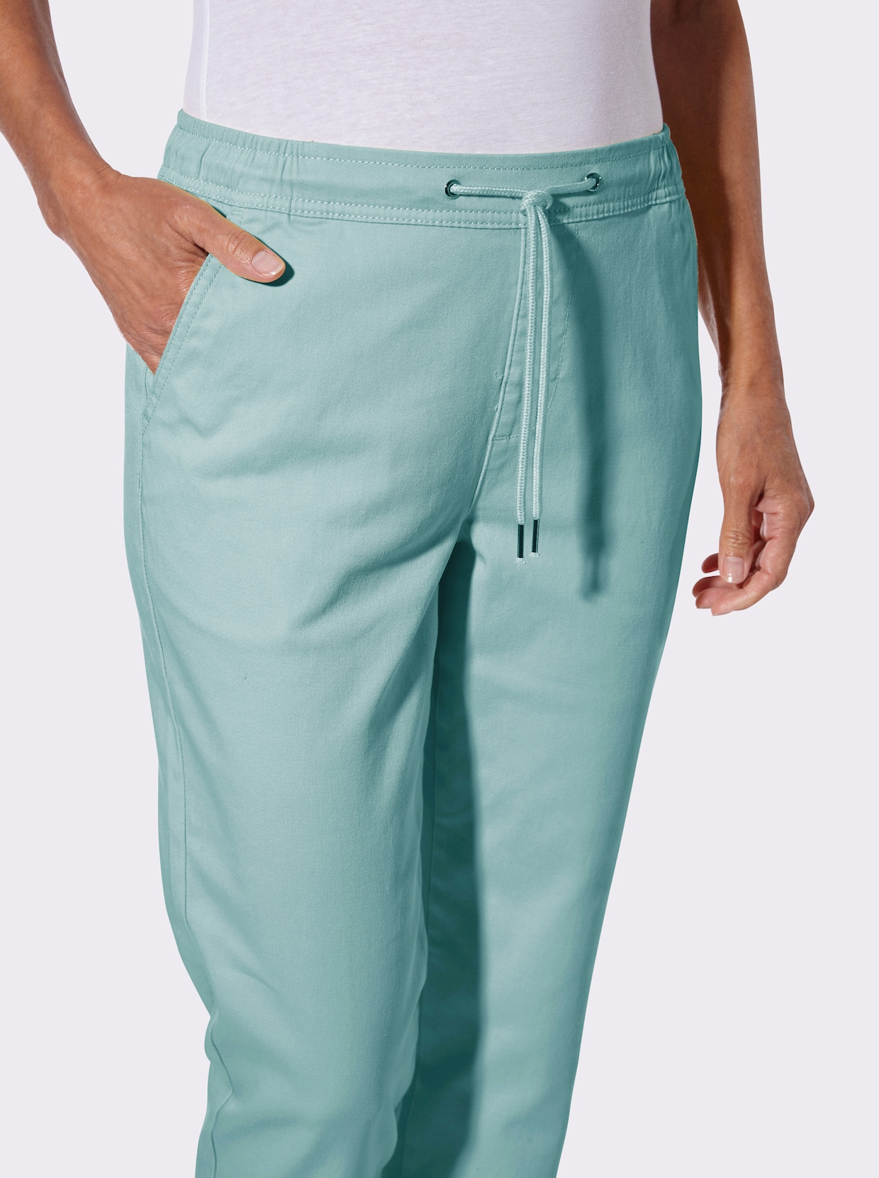 Schlupfjeans - mint