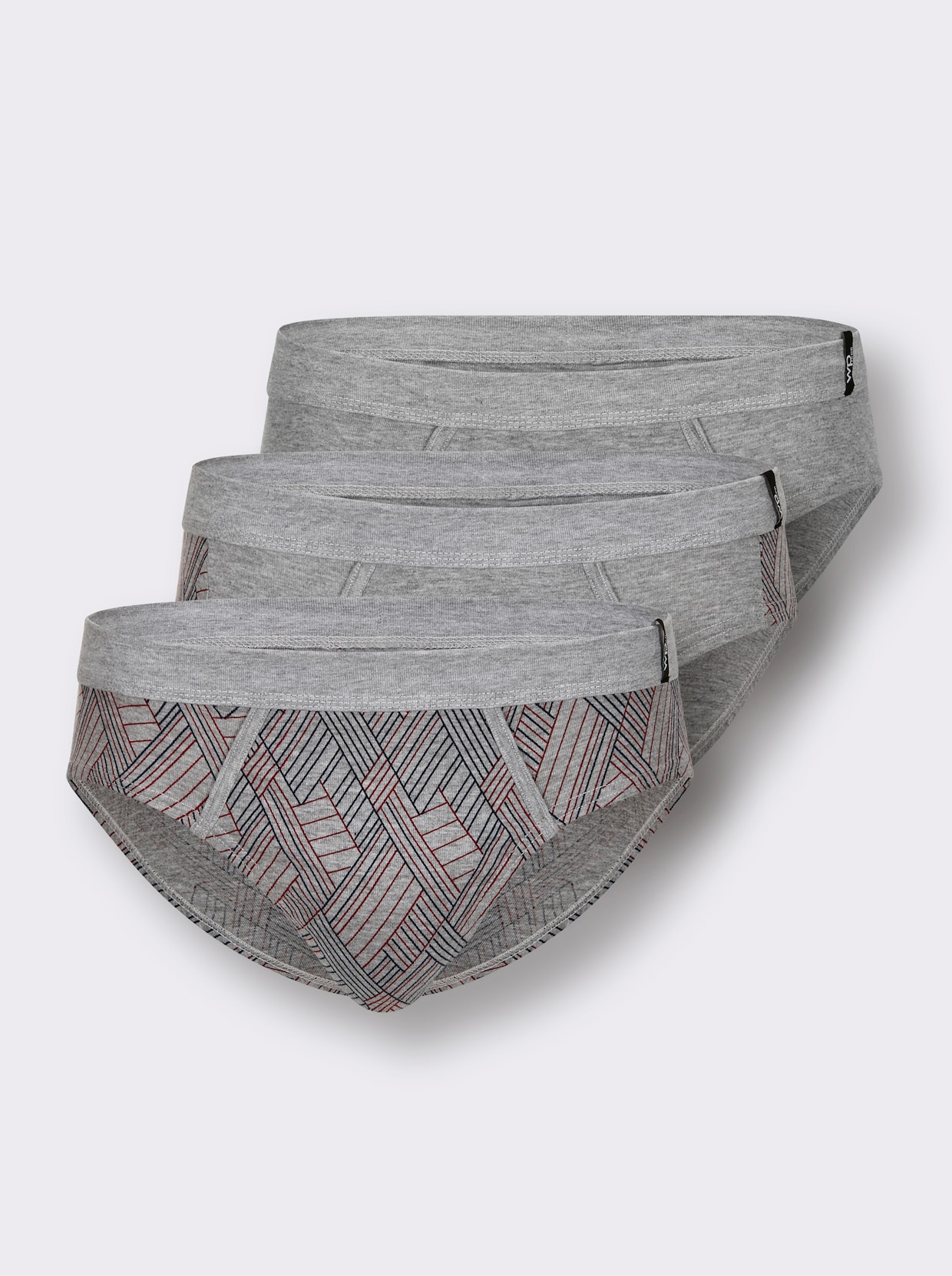 wäschepur men Slip - grau-meliert-sortiert