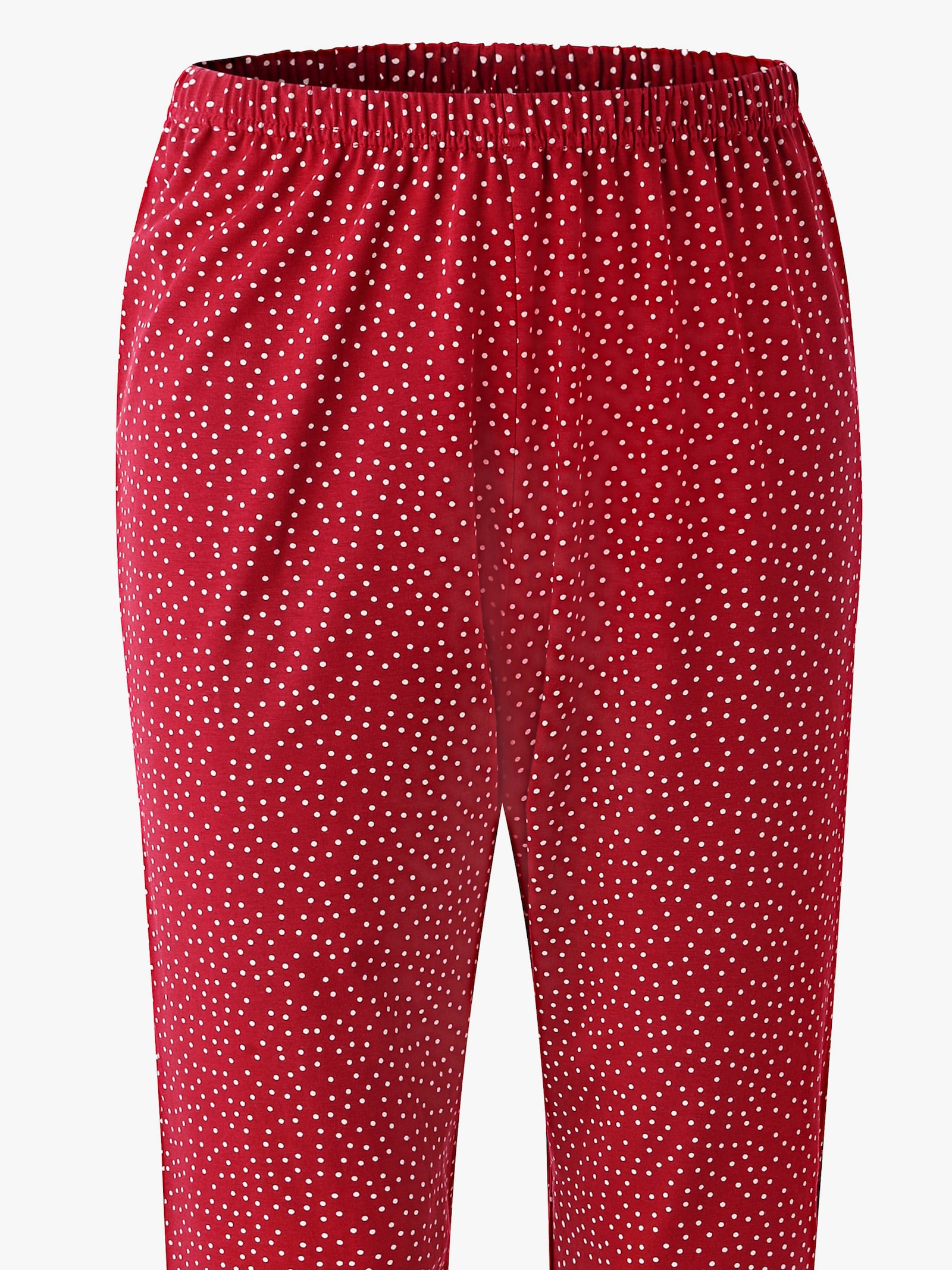 Comtessa Pyjamabroek met stippendessin - rood/wit