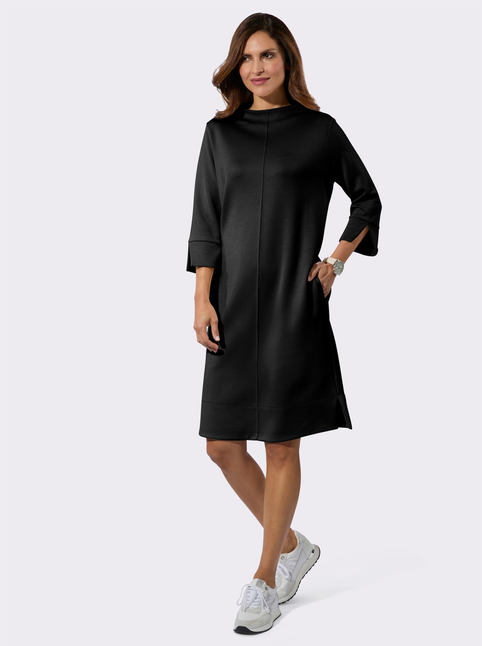 Jerseykleid - schwarz