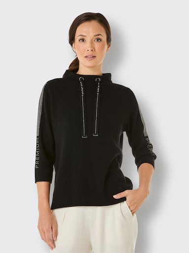 CREATION L PREMIUM Wollpullover - schwarz