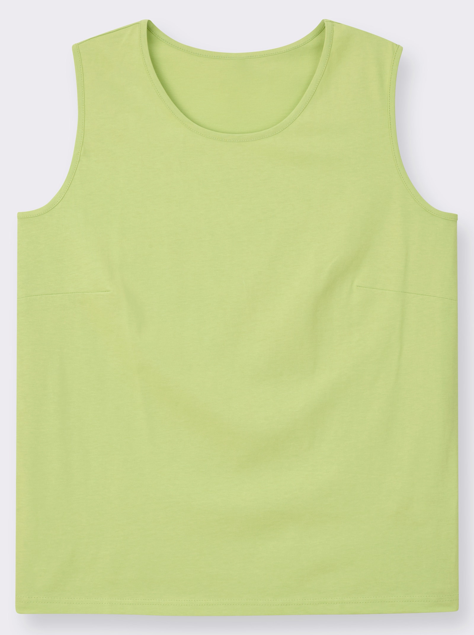 Trägertop mit Rundhals-Ausschnitt - grün