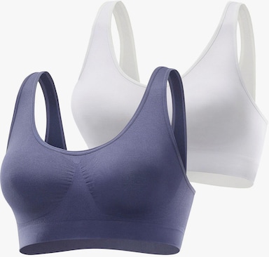 petite fleur Bralette-BH - marine+weiss