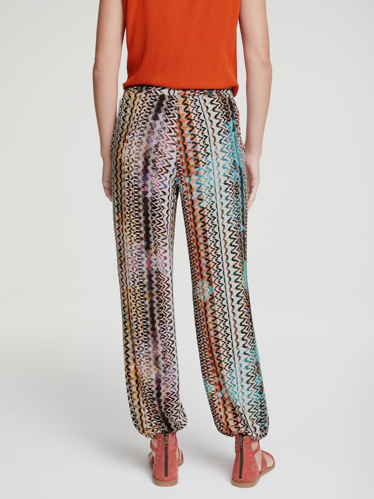 Linea Tesini Druck-Hose - bunt
