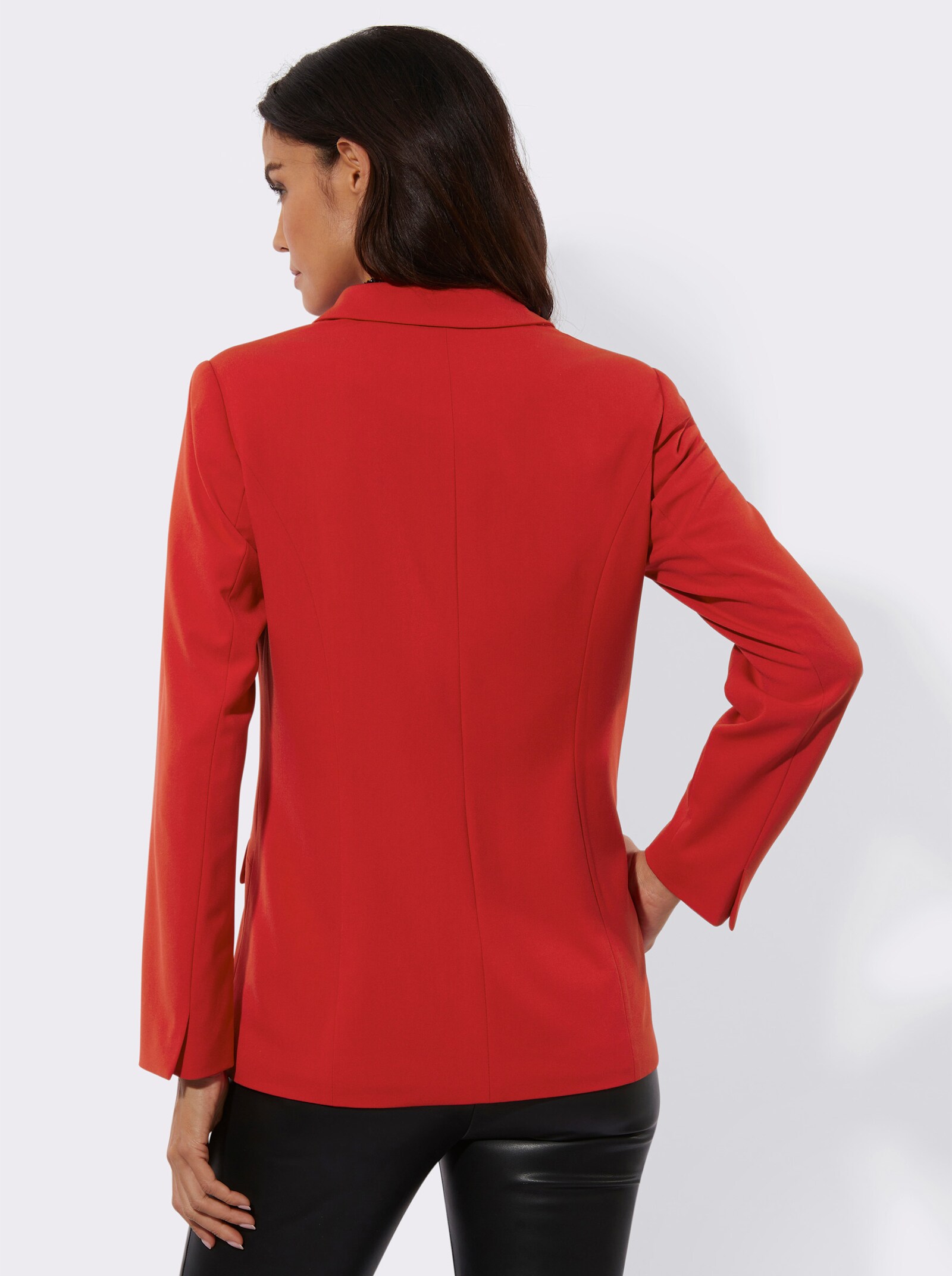  Blazer mit Knopfverschluss - rot