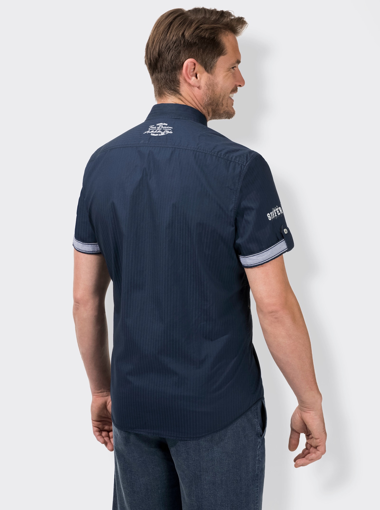 Košile s krátkým rukávem - námořnická modrá