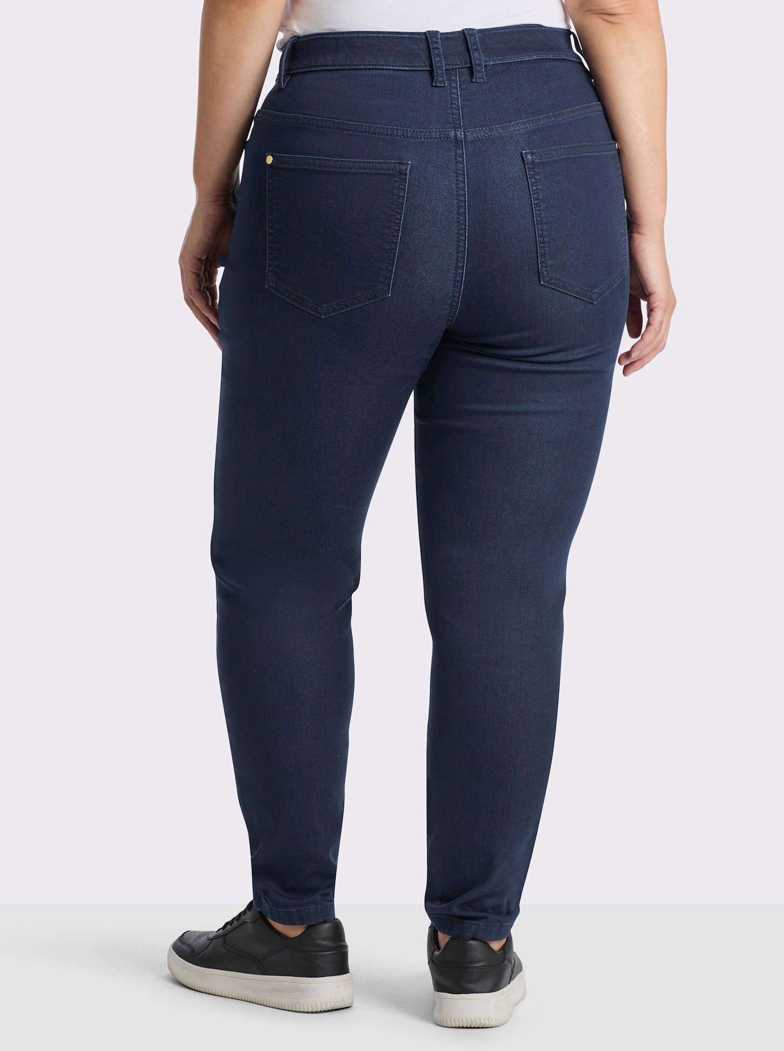 sheego Jeggings mit Dehnbund - dark blue