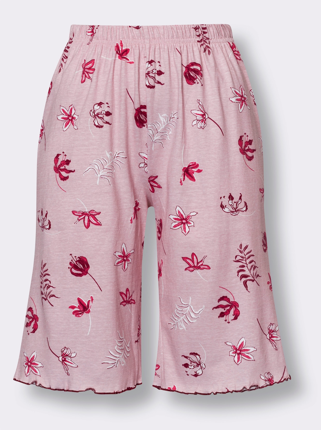 Kortärmad pyjamas - ljusrosa, tryckt