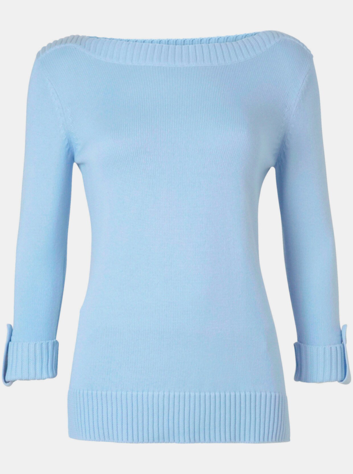 3/4 Arm-Pullover - eisblau