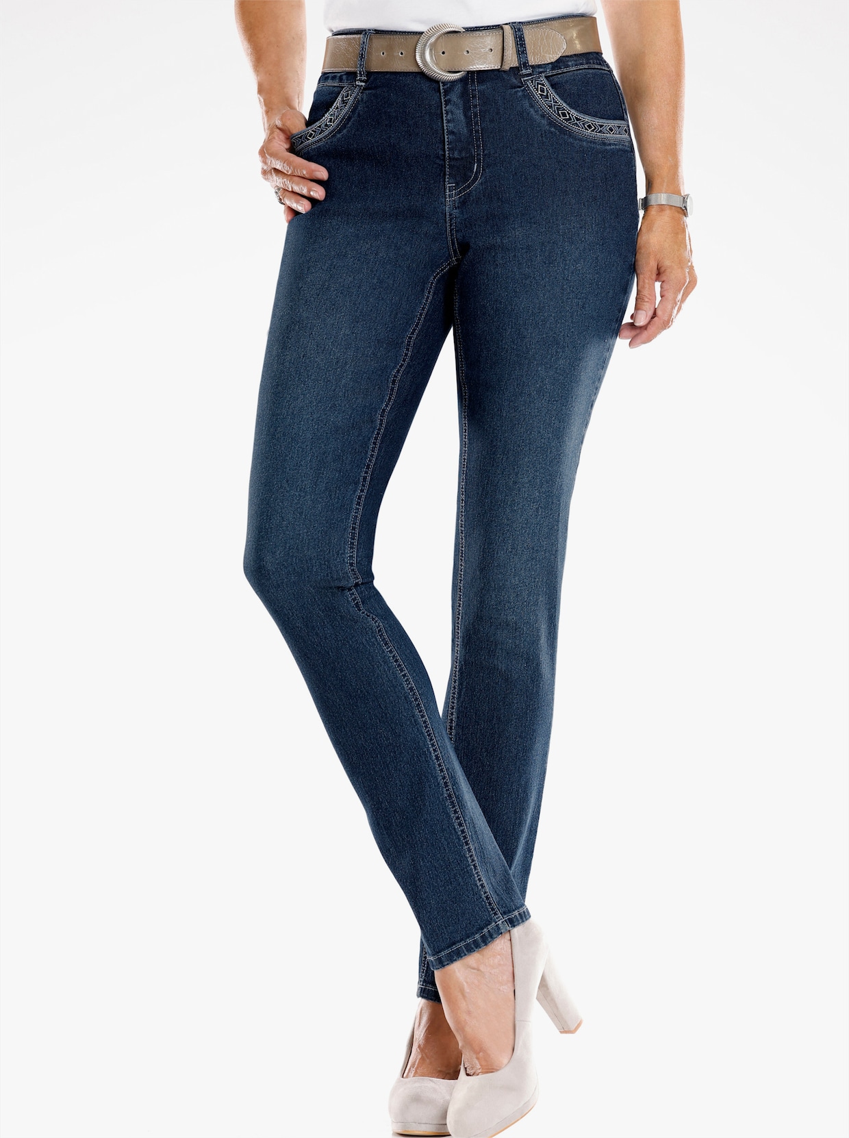 Jeans - blue-stone-washed