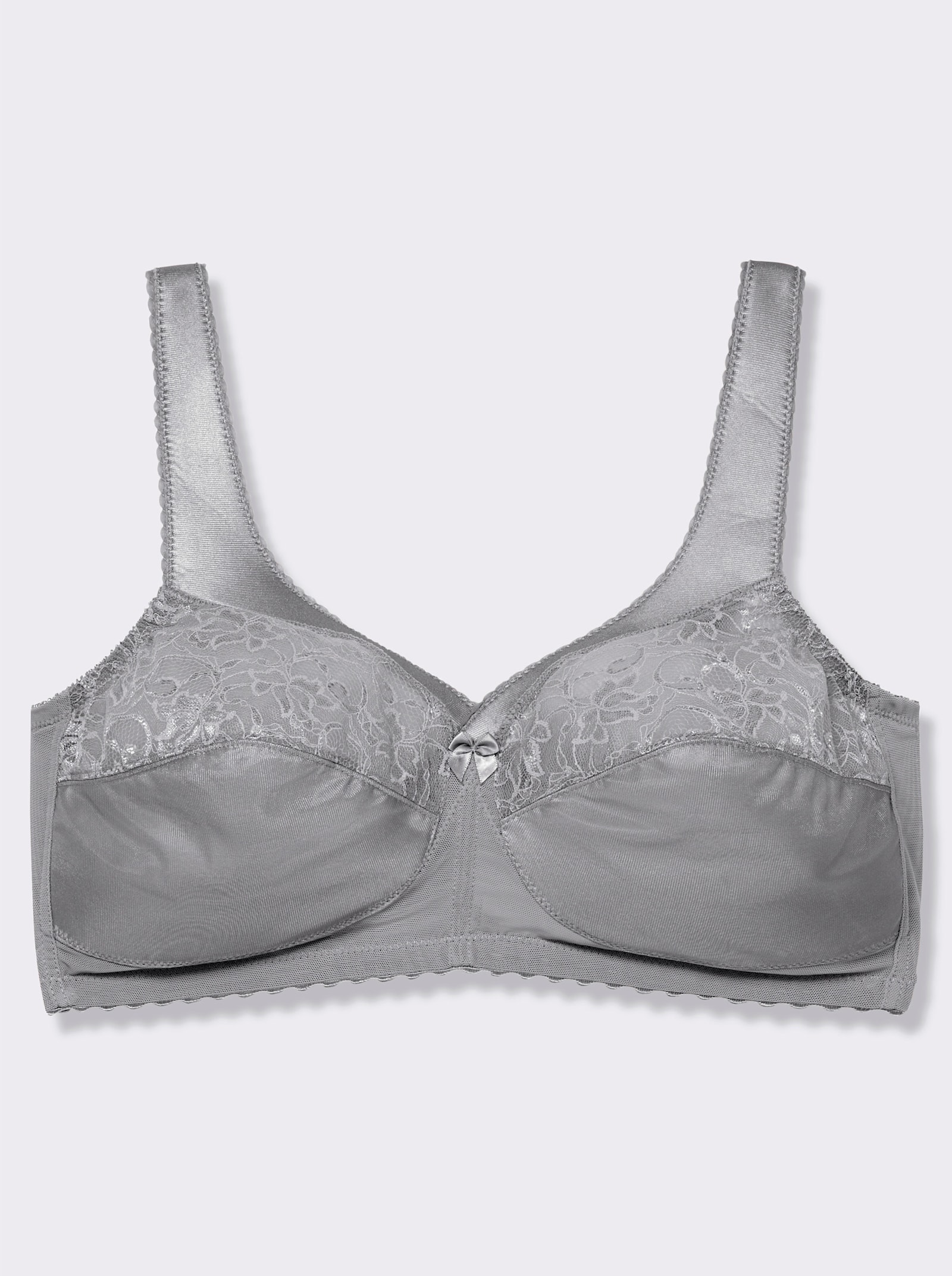 Glamorise Entlastungs-BH ohne Bügel mit Stütze - silbergrau