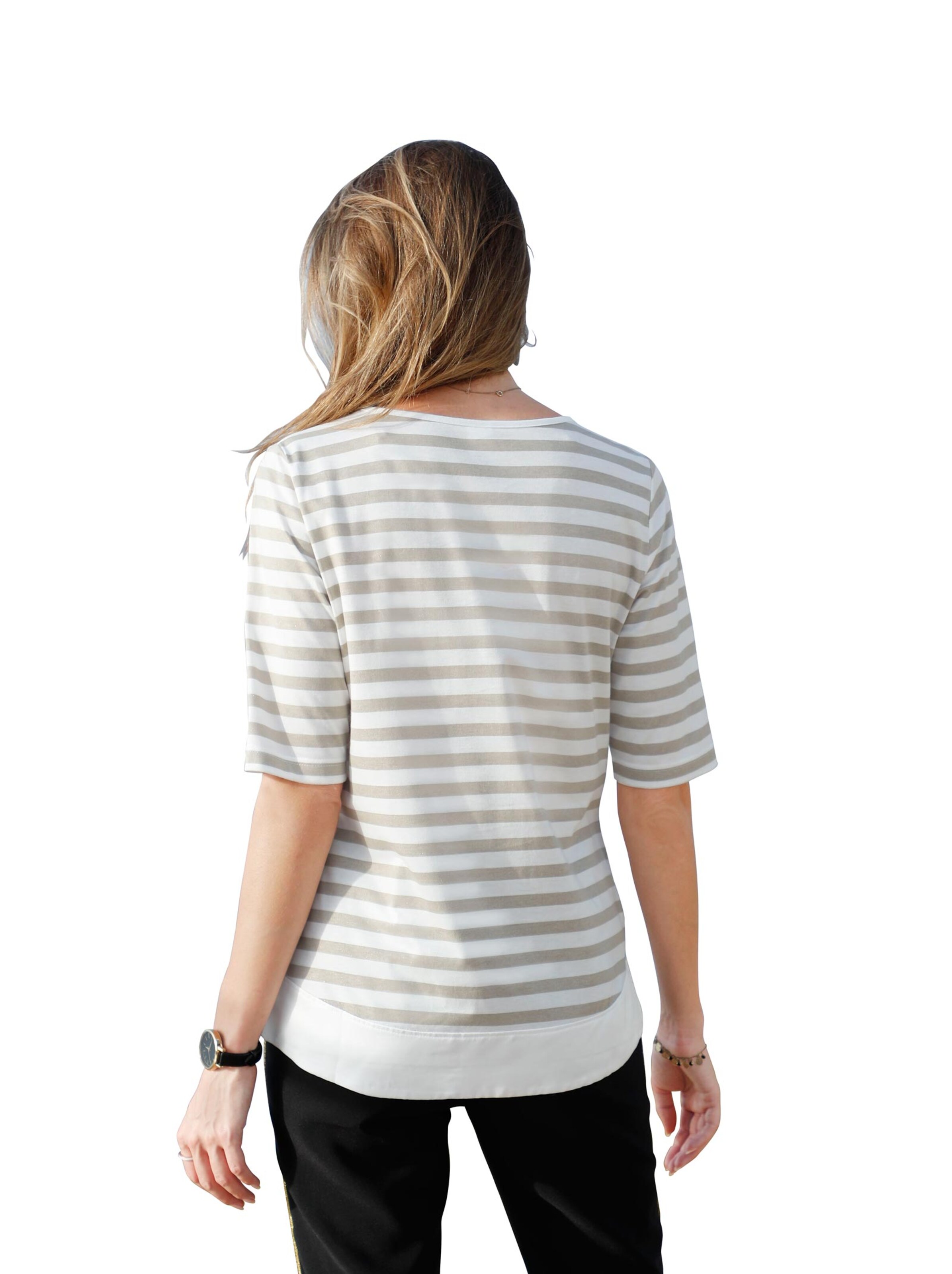 Shirt - ecru-geringelt